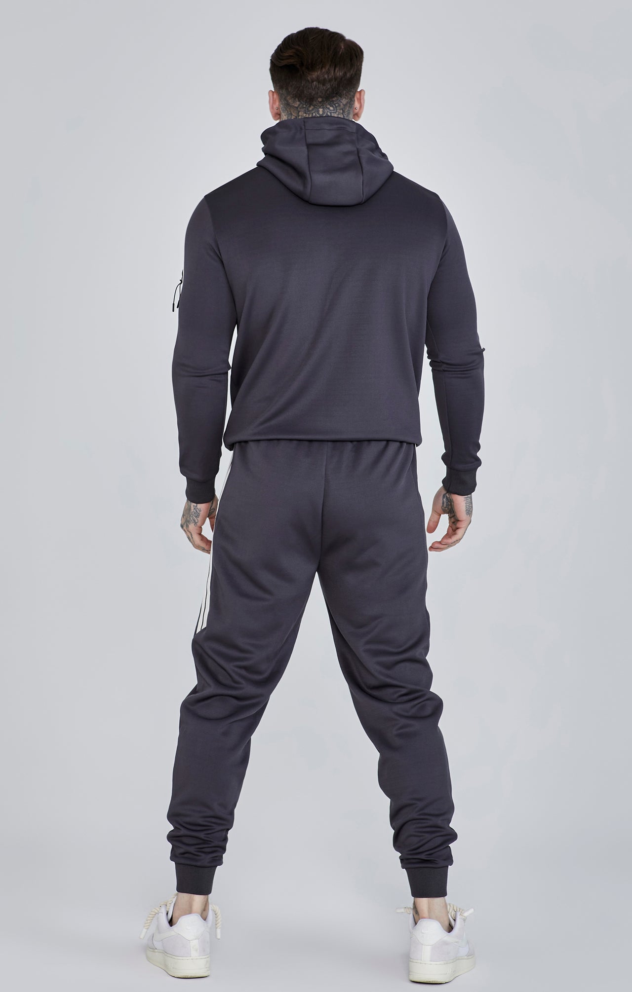 SIKSILK Bluza męska rozpinana szara SS-27007