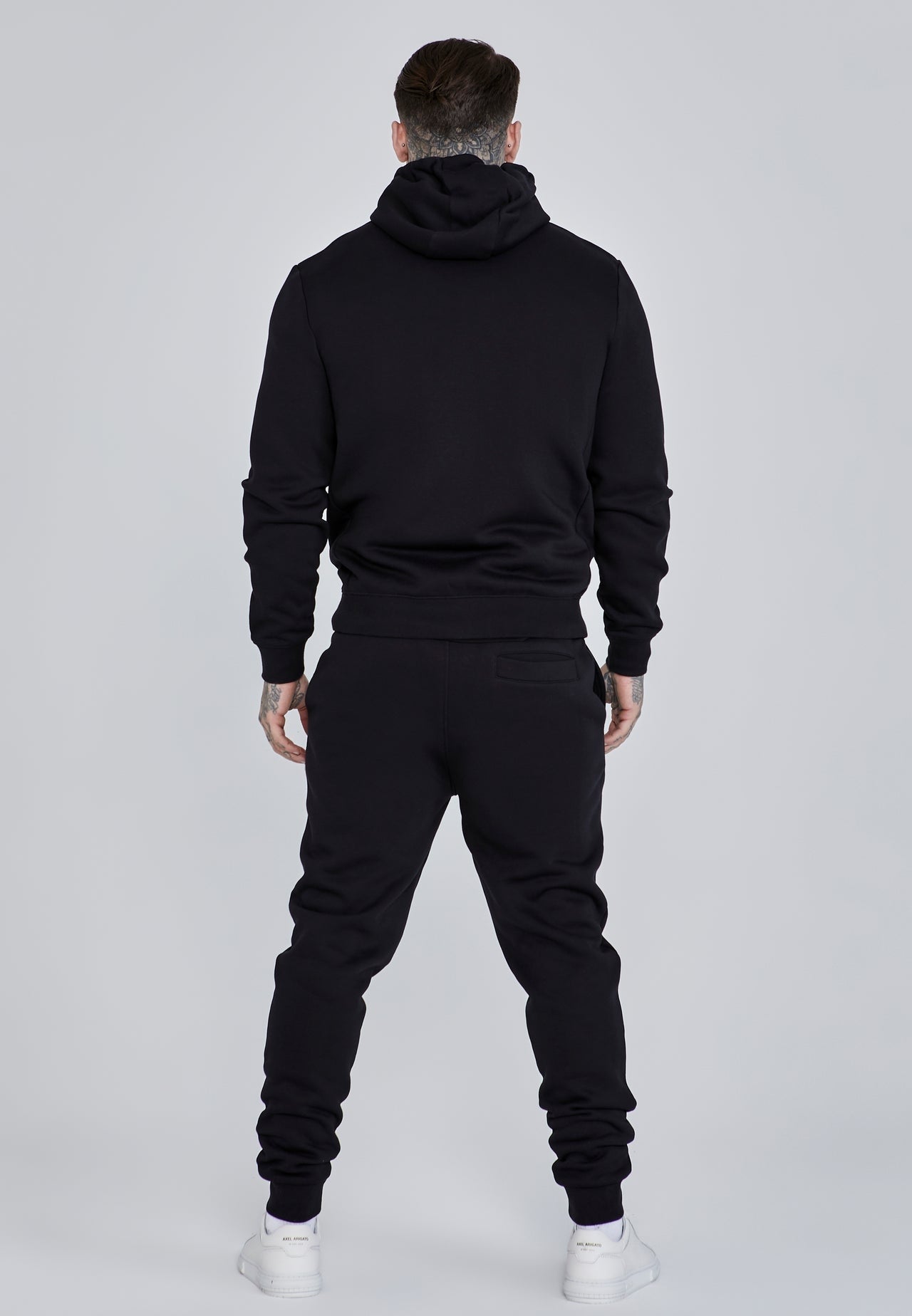 SIKSILK dresy męskie czarne bawełniane ocieplane SS-28539 komplet rozmiar S