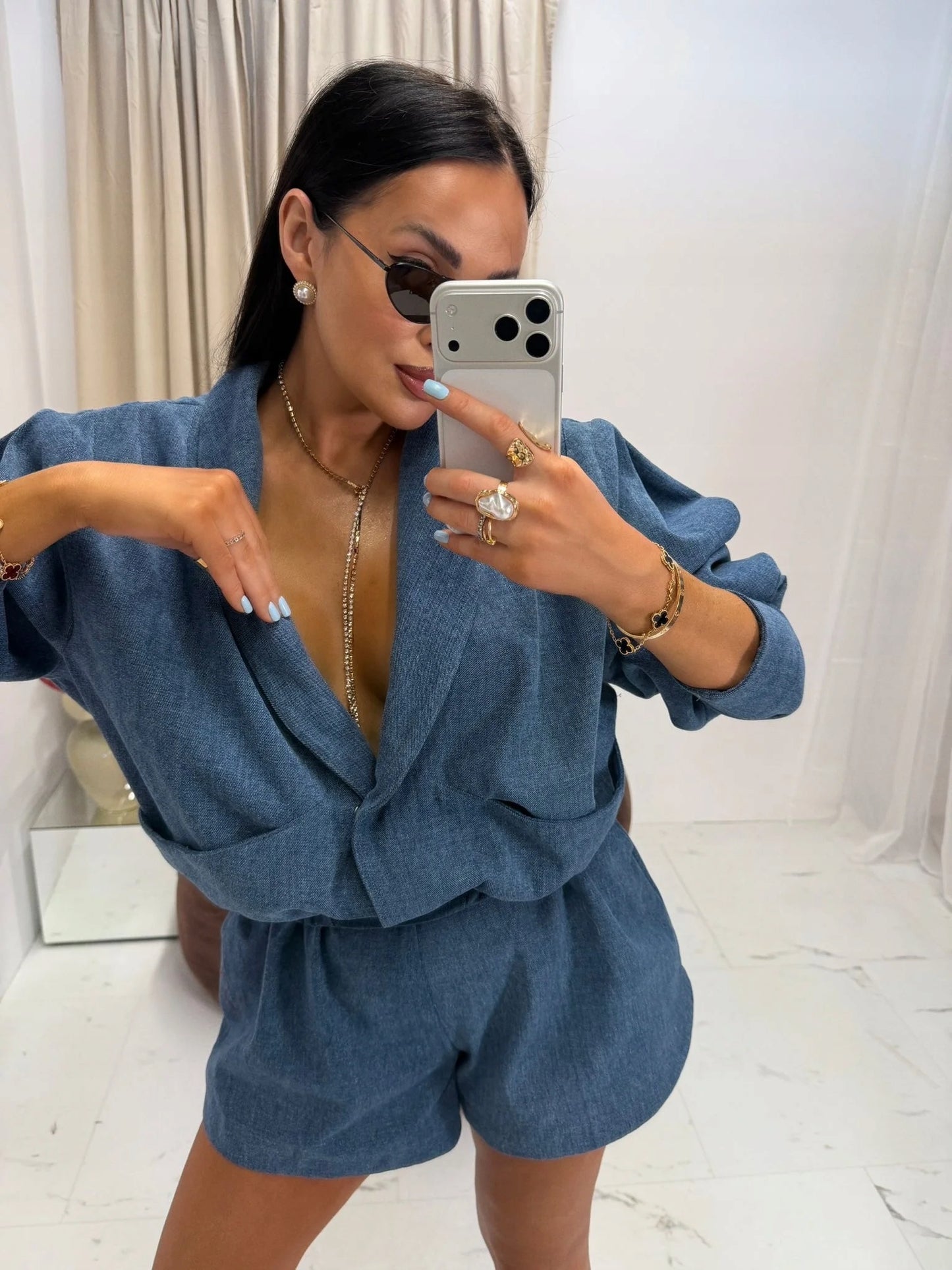 Kurtka Tessa Jeans - La Milla Niebieski ROZMIAR UNIWERSALNY LAMILLA