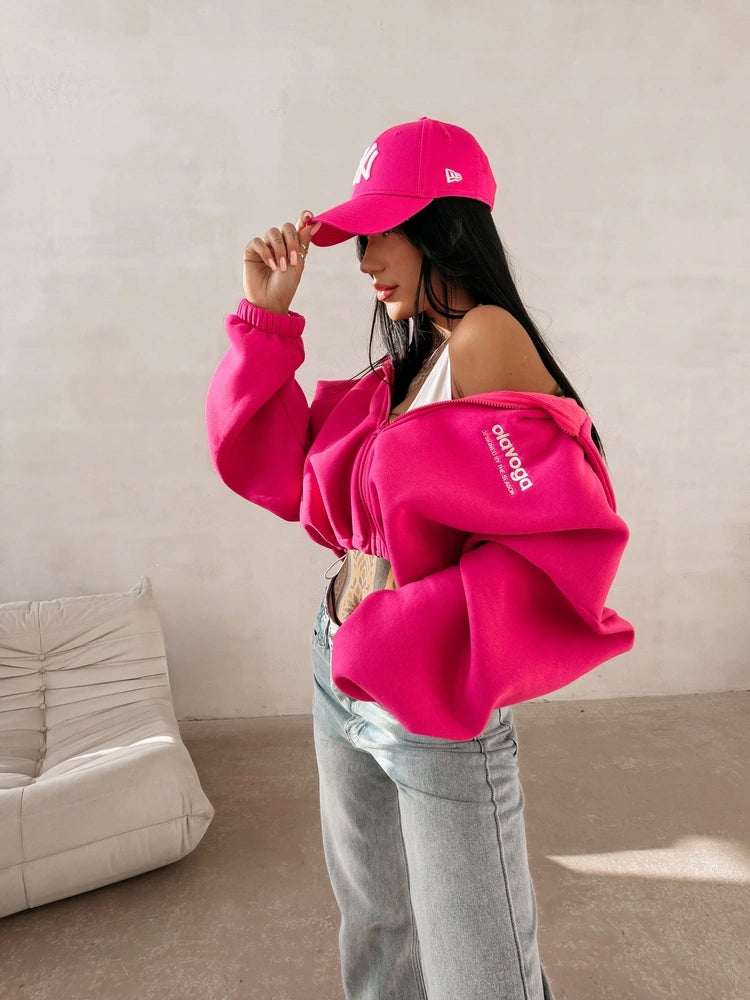 O LA VOGA BLUZA DAMSKA CASUAL TULIP FUKSJA ROZMIAR S OLAVOGA