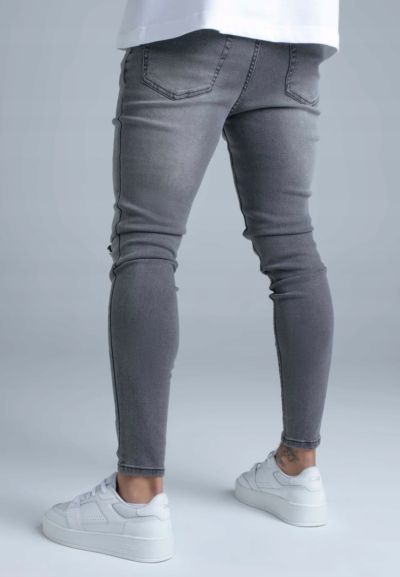 SIKSILK Spodnie Jeansy męskie czarne Skinny Jeans SS-28644 rozmiar 40 XXXL
