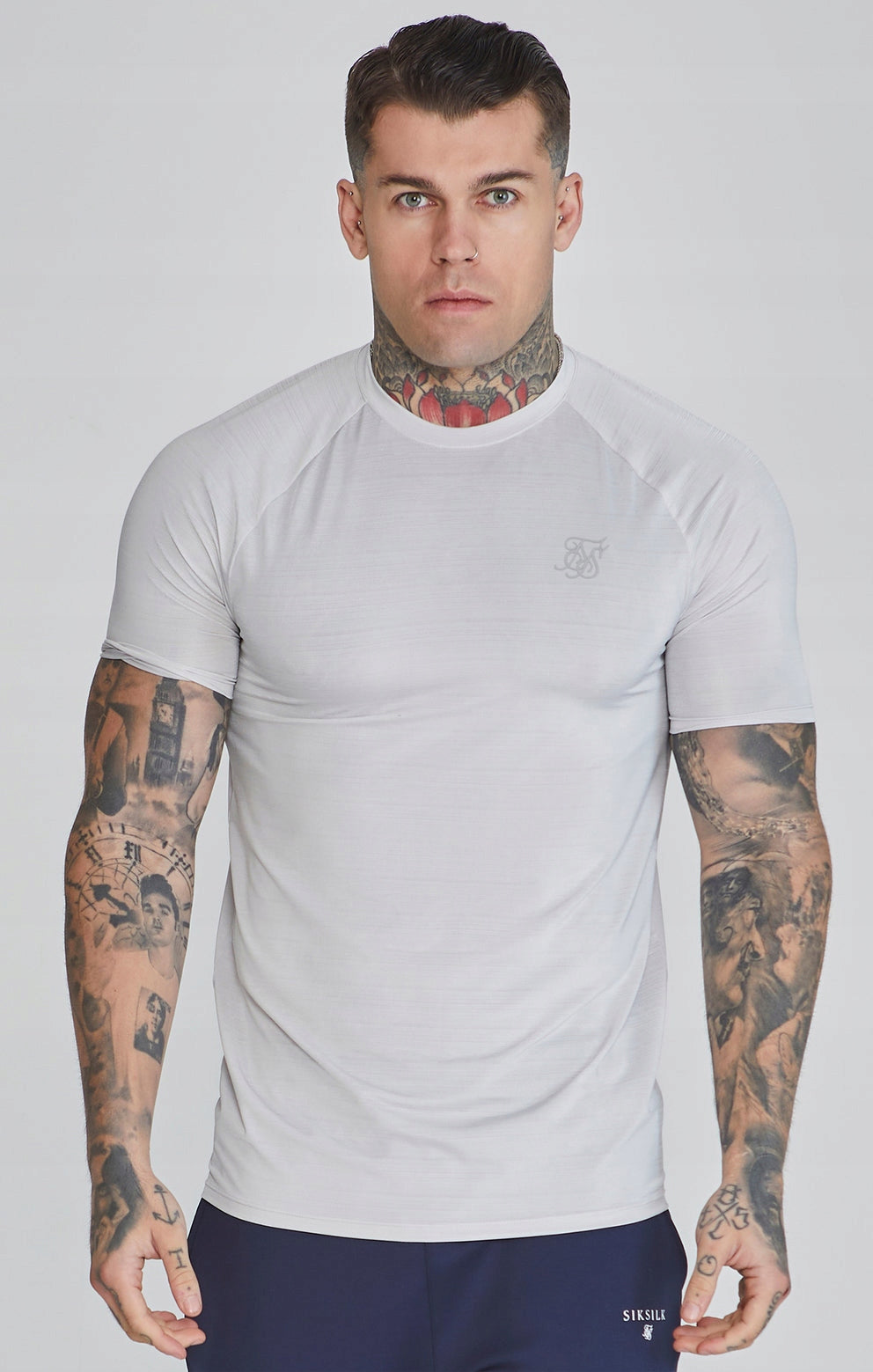 T-Shirt męski SikSilk Muscle Fit T-Shirt SikSilk SS-26510 rozmiar XXL
