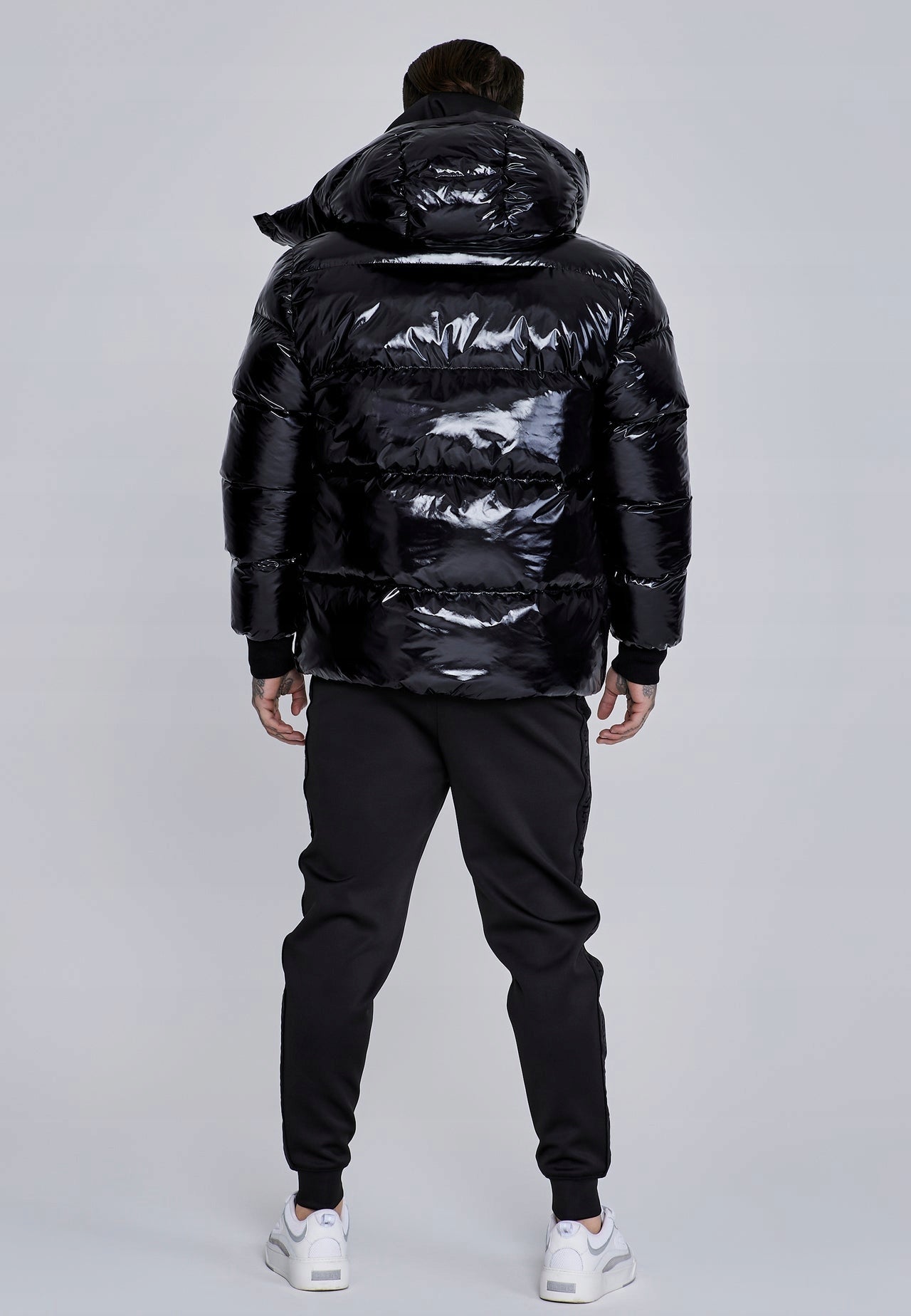 SIKSILK Kurtka męska SikSilk High Shine Puffer Jacket SS-28238 rozmiar L