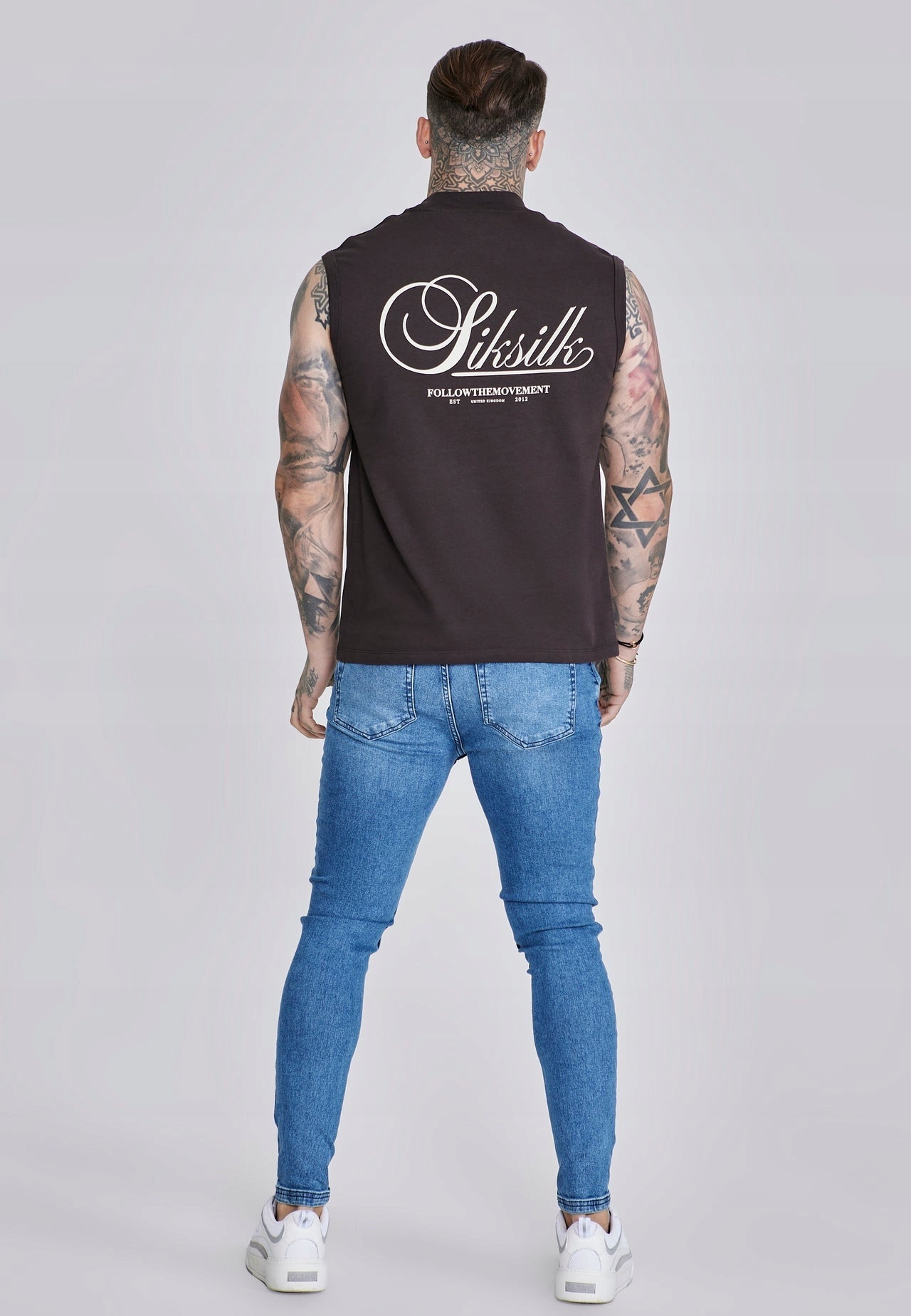 SIKSILK koszulka bez rękawów podkoszulka T-shirt SS-27159 rozmiar M