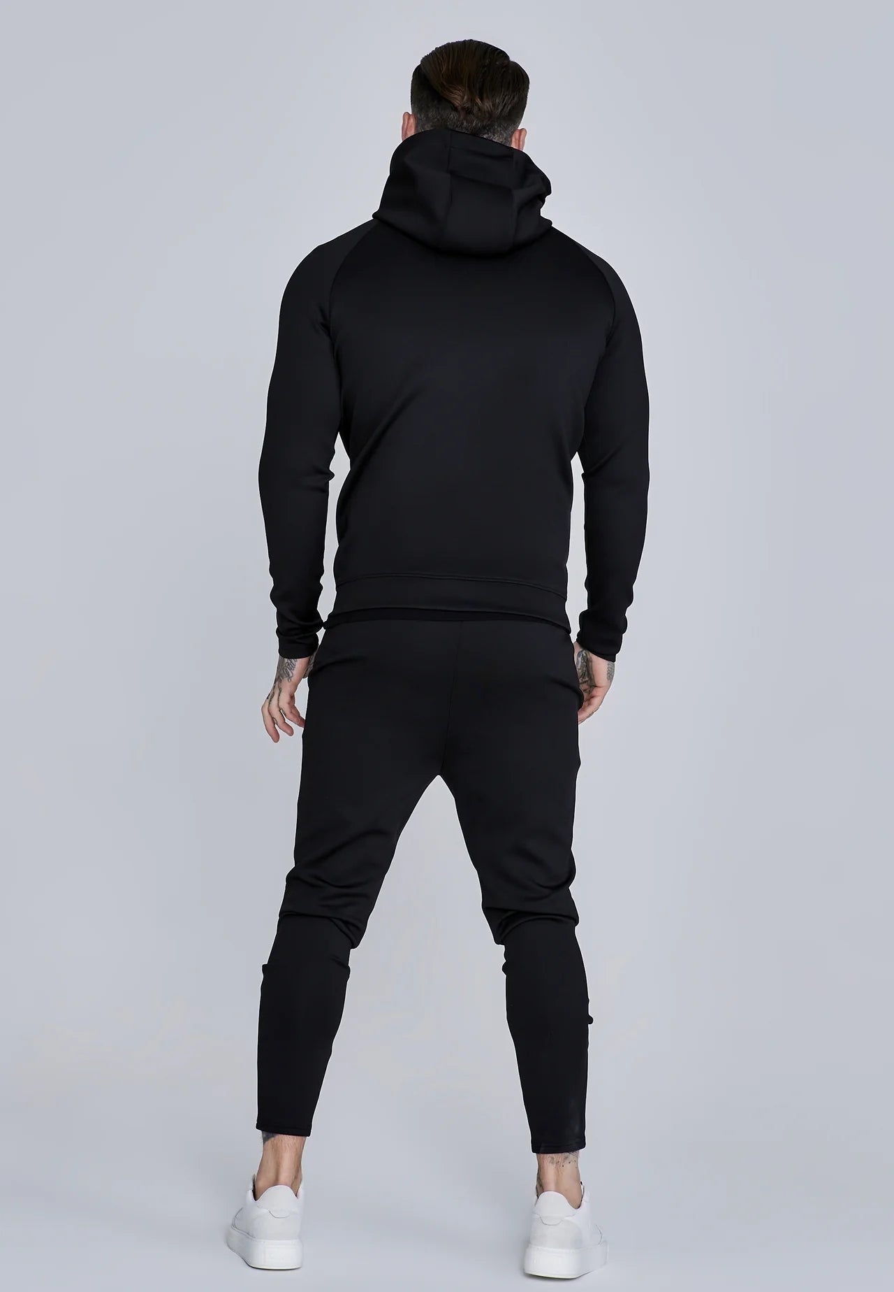 SIKSILK dresy męskie Hoodie and Joggers Set czarne SS-28158 rozmiar XL