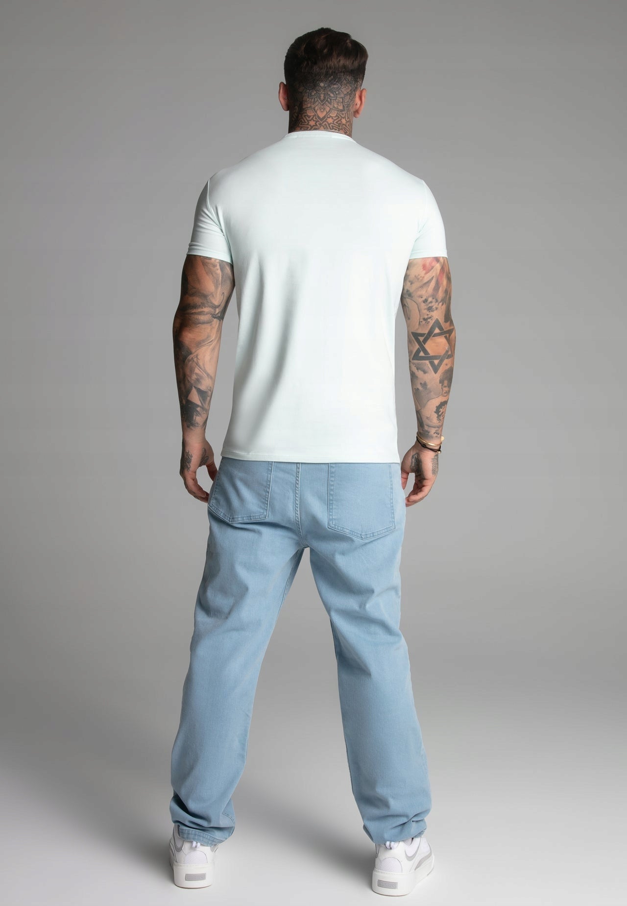 SIKSILK T-shirt męski SS-27373 koszulka Muscle Fit T-Shirt rozmiar XL