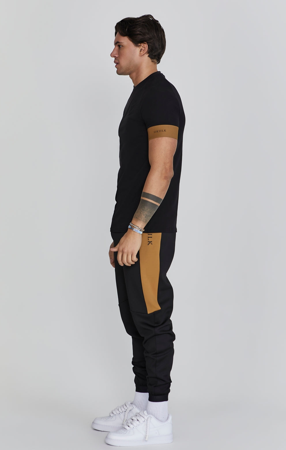 SIKSILK T-Shirt męski czarny SS-26568 rozmiar L