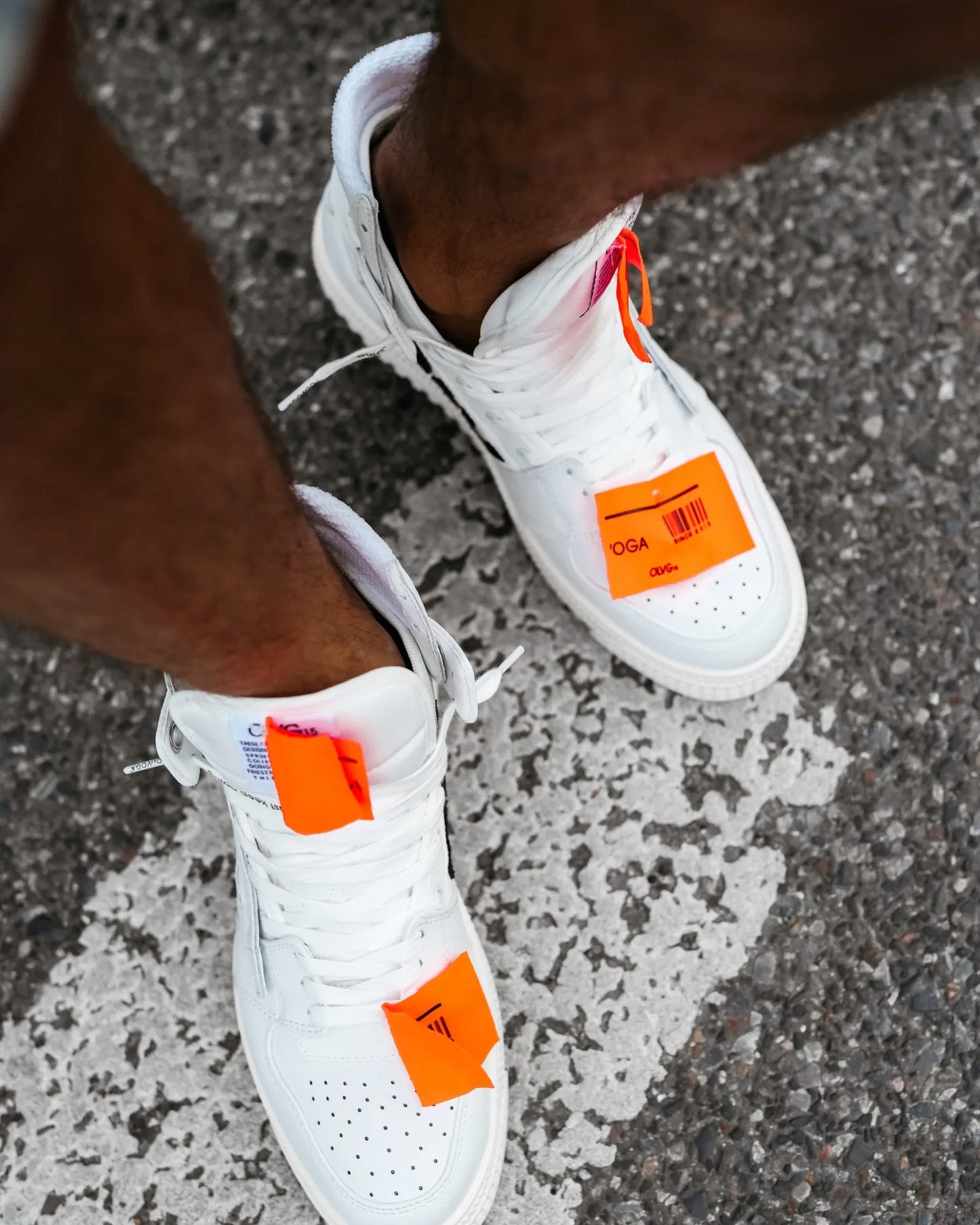 OLAVOGA Sneakersy buty męskie białe O LA VOGA Men HYPER - Biały rozmiar 45