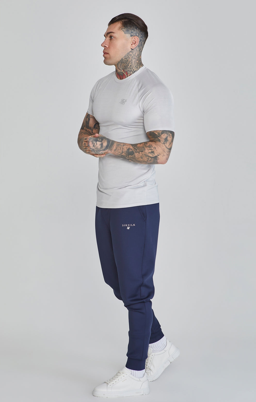 T-Shirt męski SikSilk Muscle Fit T-Shirt SikSilk SS-26510 rozmiar XXL