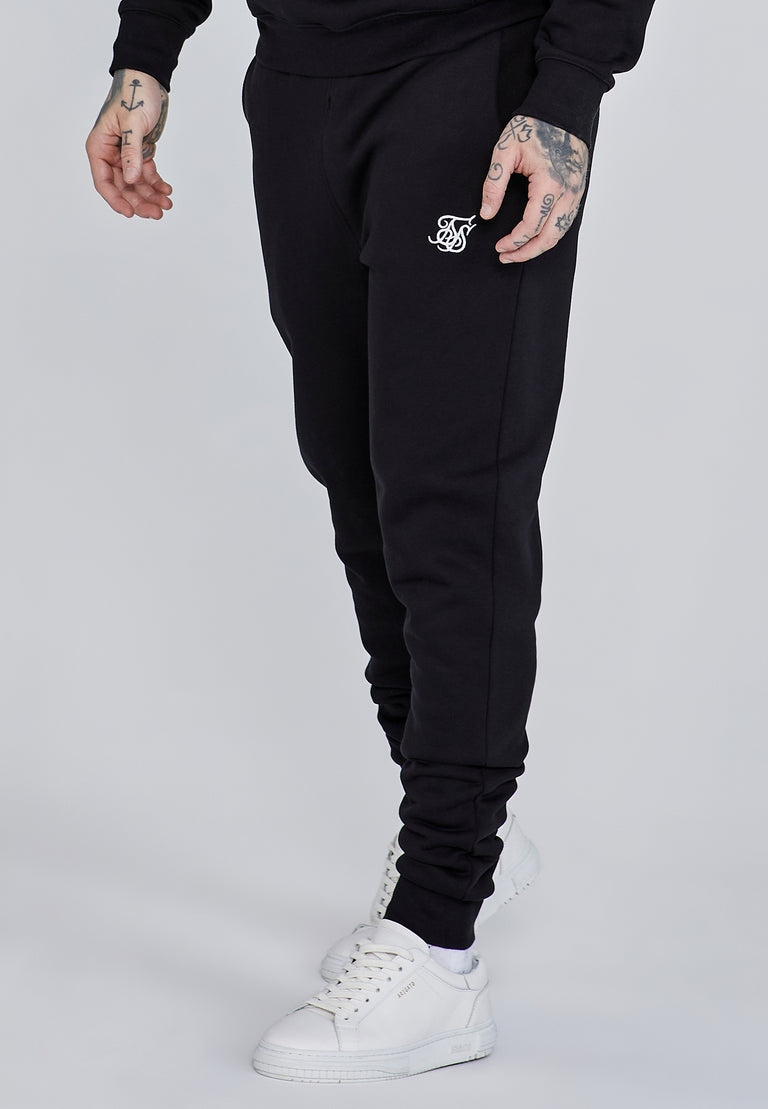 SIKSILK dresy męskie czarne bawełniane ocieplane SS-28539 komplet rozmiar L