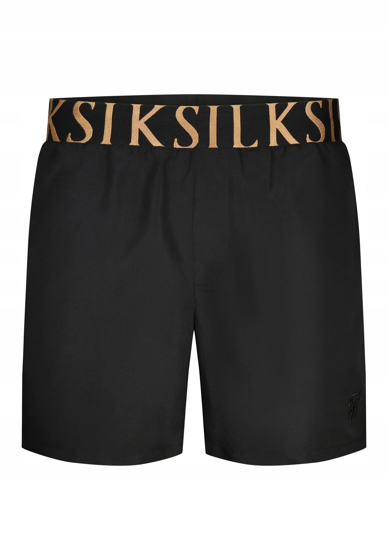 SIKSILK Szorty kąpielówki krótkie spodenki czarne SS-25006 do pływania L
