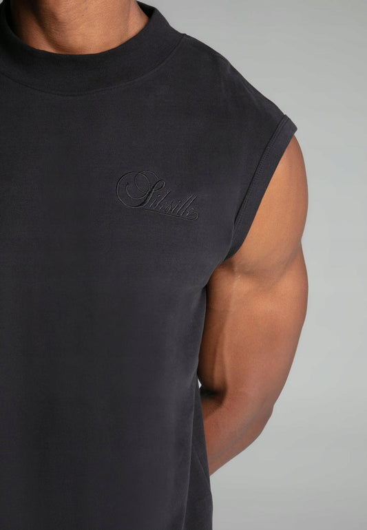 SIKSILK koszulka bez rękawów podkoszulka T-shirt SS-27362 rozmiar M