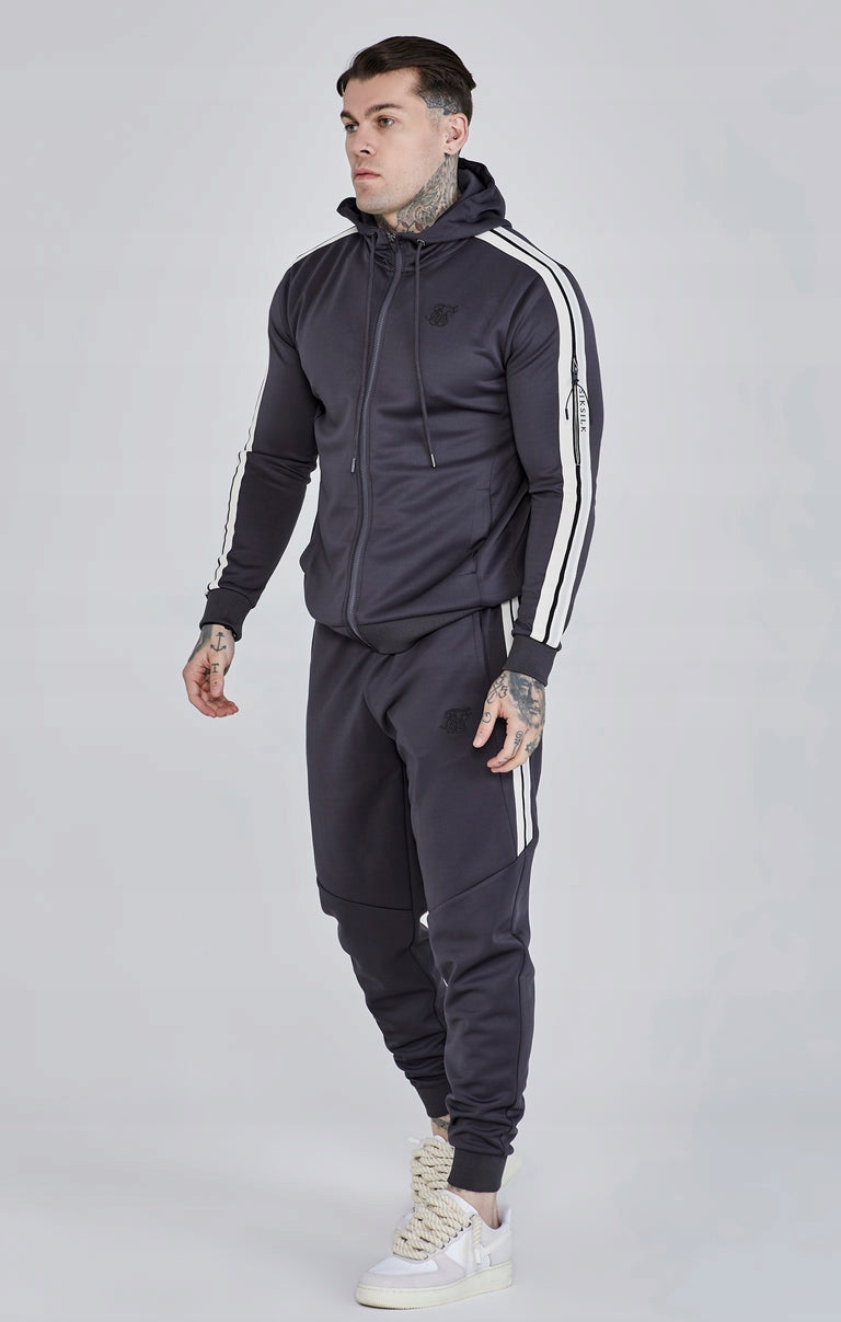 SIKSILK Bluza męska rozpinana szara SS-27007 rozmiar S