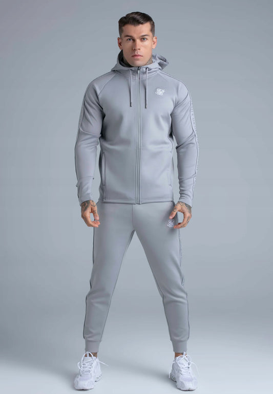 SIKSILK dresy męskie Hoodie and Joggers Set SS-28330 szare rozmiar XL