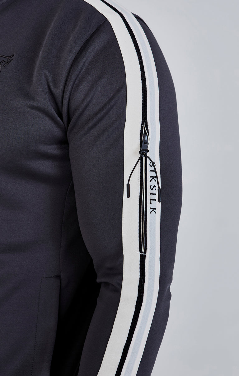 SIKSILK Bluza męska rozpinana szara SS-27007