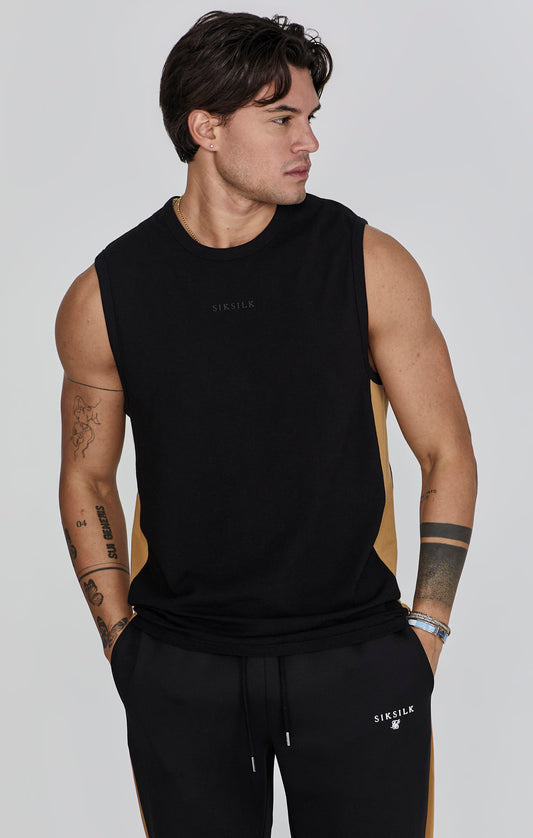 SIKSILK koszulka bez rękawów podkoszulka T-shirt SS-26574