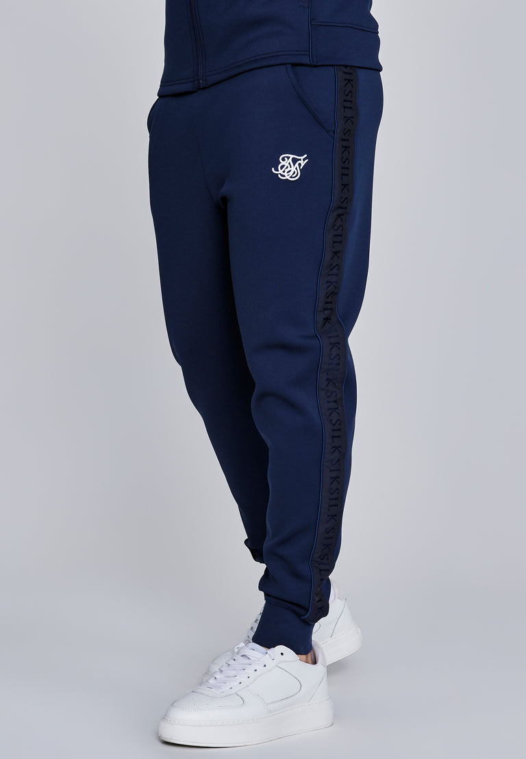 SIKSILK dresy męskie Hoodie and Joggers Set granatowe SS-28333