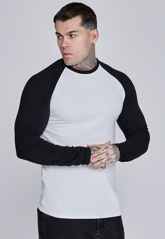 SIKSILK koszulka z długim rękawem LS Muscle Fit T-Shirt SS-28179
