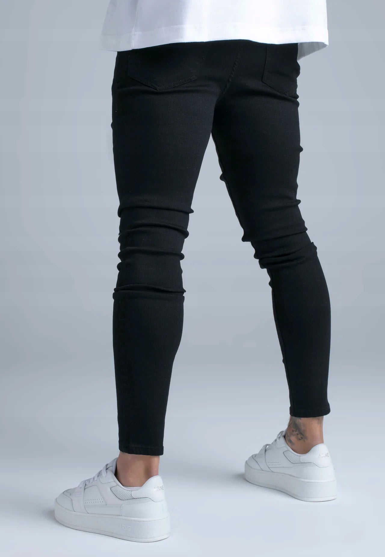 SIKSILK Spodnie Jeansy męskie czarne Skinny Jeans SS-28640 rozmiar 36 XL