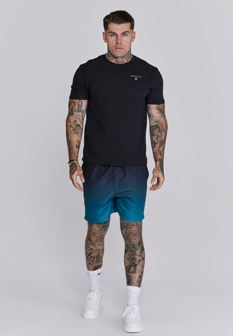 SIKSILK Szorty kąpielówki krótkie spodenki niebieskie SS-27198 rozmiar M
