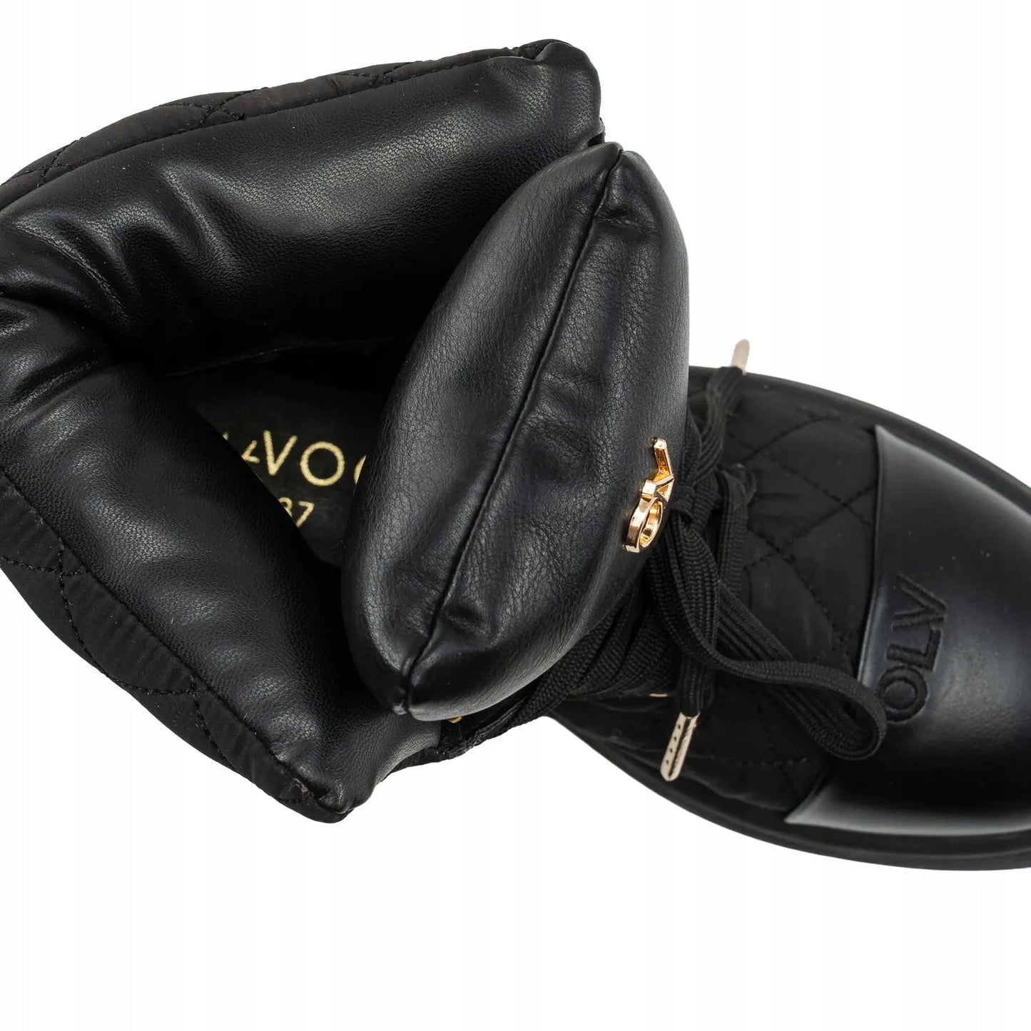 Buty damskie z miękką cholewką OLAVOGA BADDIE - Czarny (Rozmiar: 38)