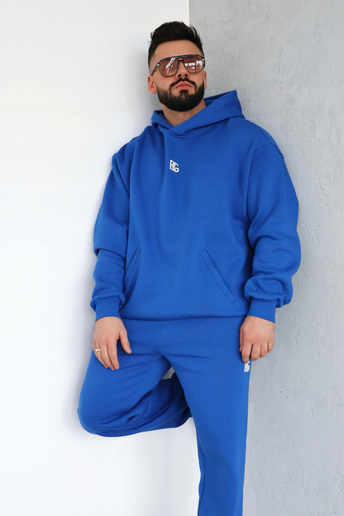 BRANDENBURG COUTURE dresy męskie DRES MĘSKI BG BENNY niebieski rozmiar M
