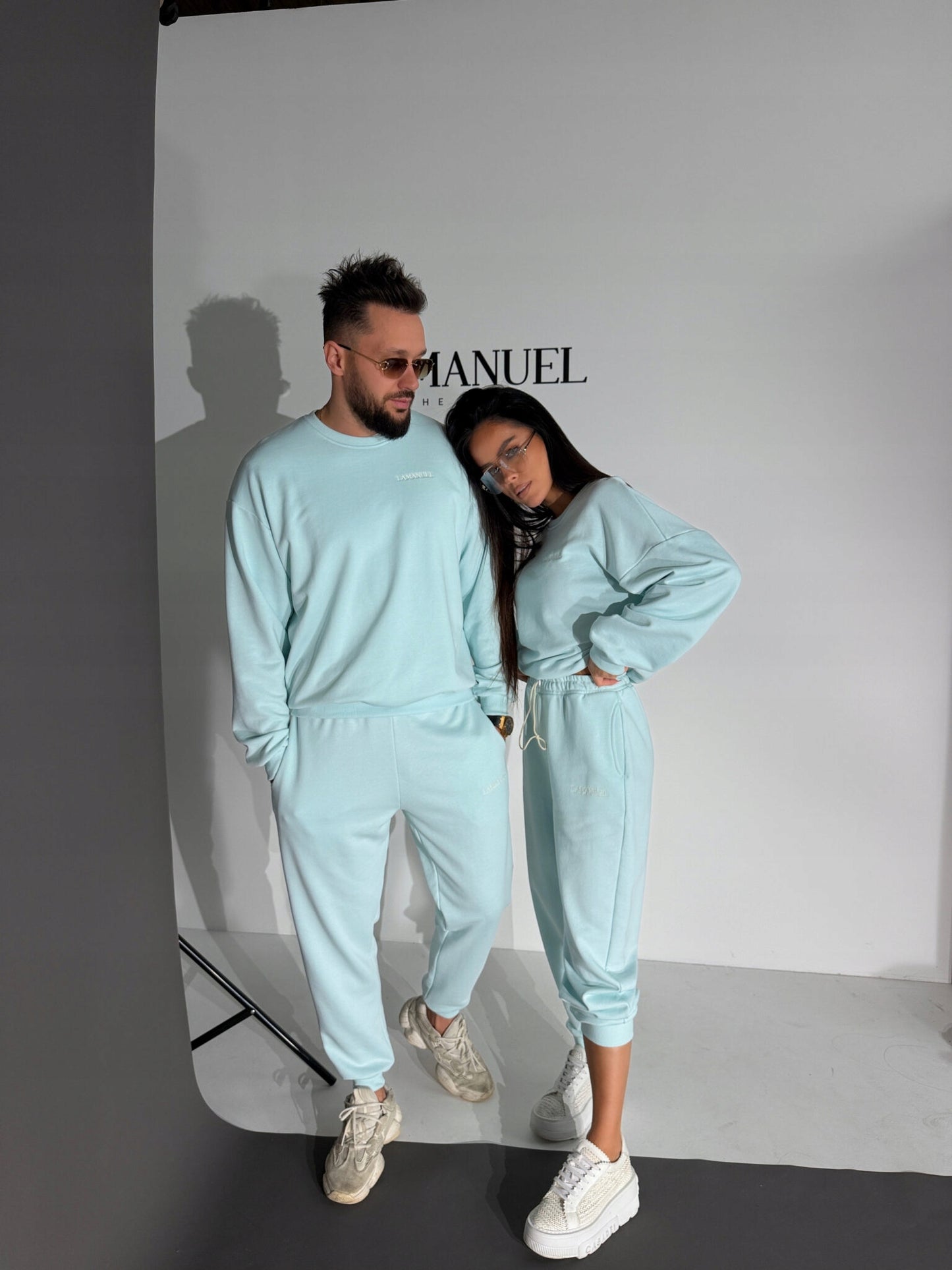 LA MANUEL DRES KOMPLET MĘSKI MEN MIĘTA ROZMIAR S/M LAMANUEL