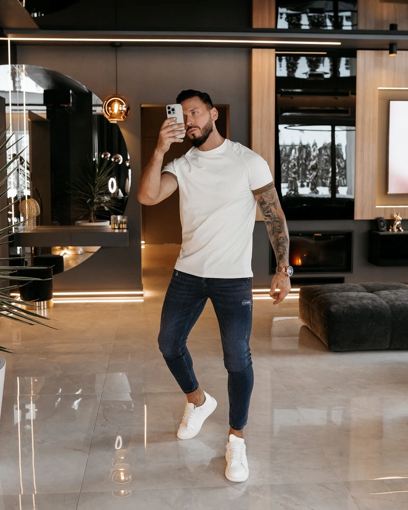 OLAVOGA T-shirt męski biały O LA VOGA RAYSIER 2026 ECRU rozmiar S