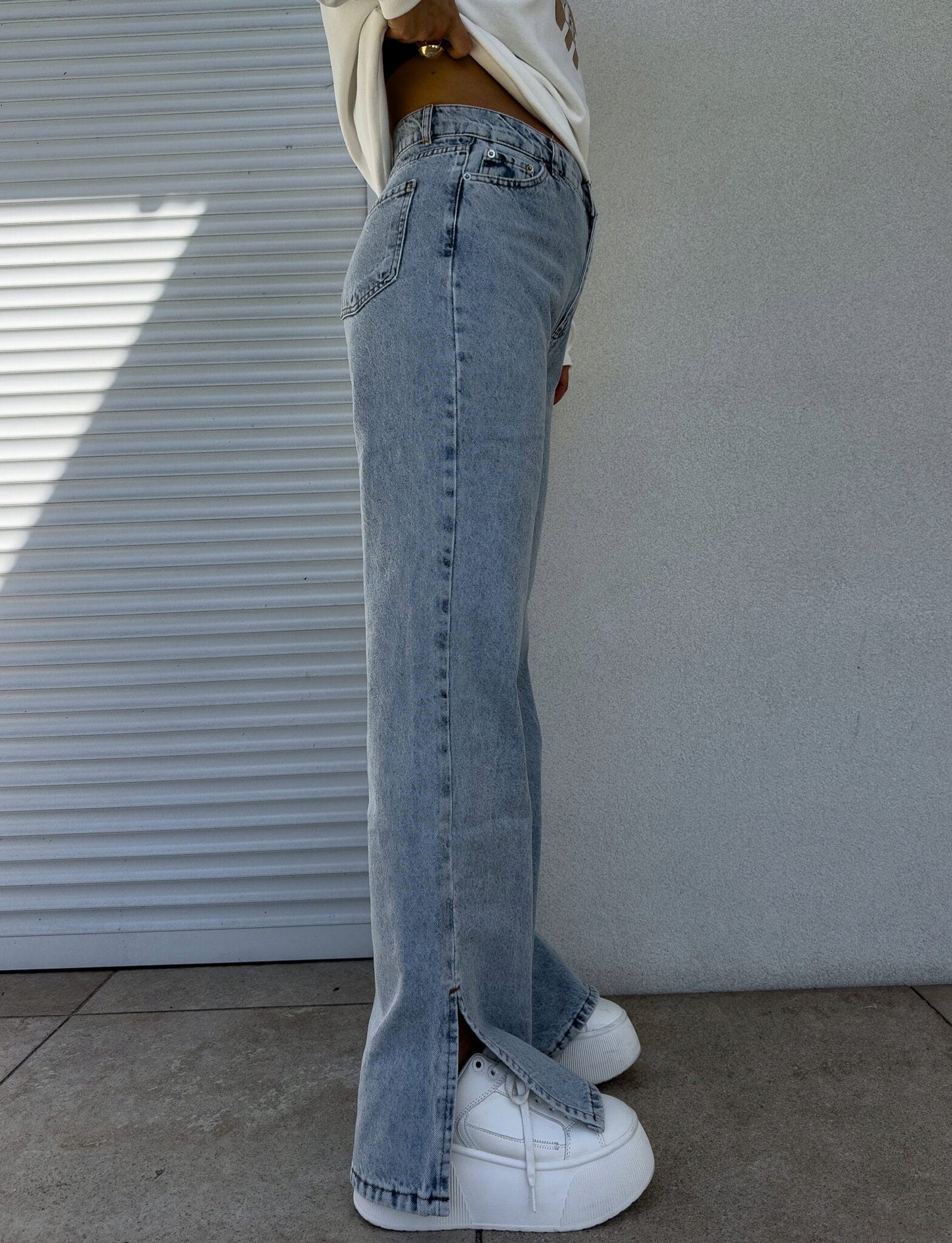 Spodnie Jeansy FLARED - dark jeans By Me rozmiar M