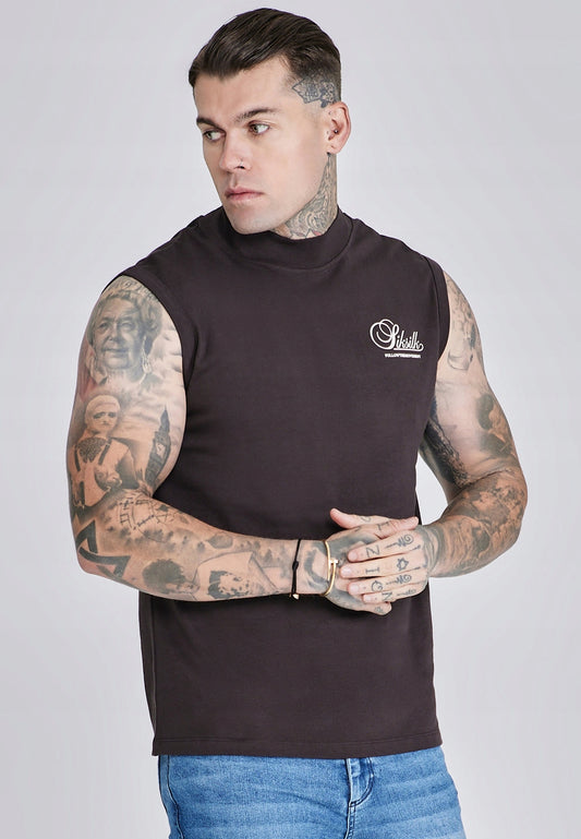 SIKSILK koszulka bez rękawów podkoszulka T-shirt SS-27159 rozmiar L