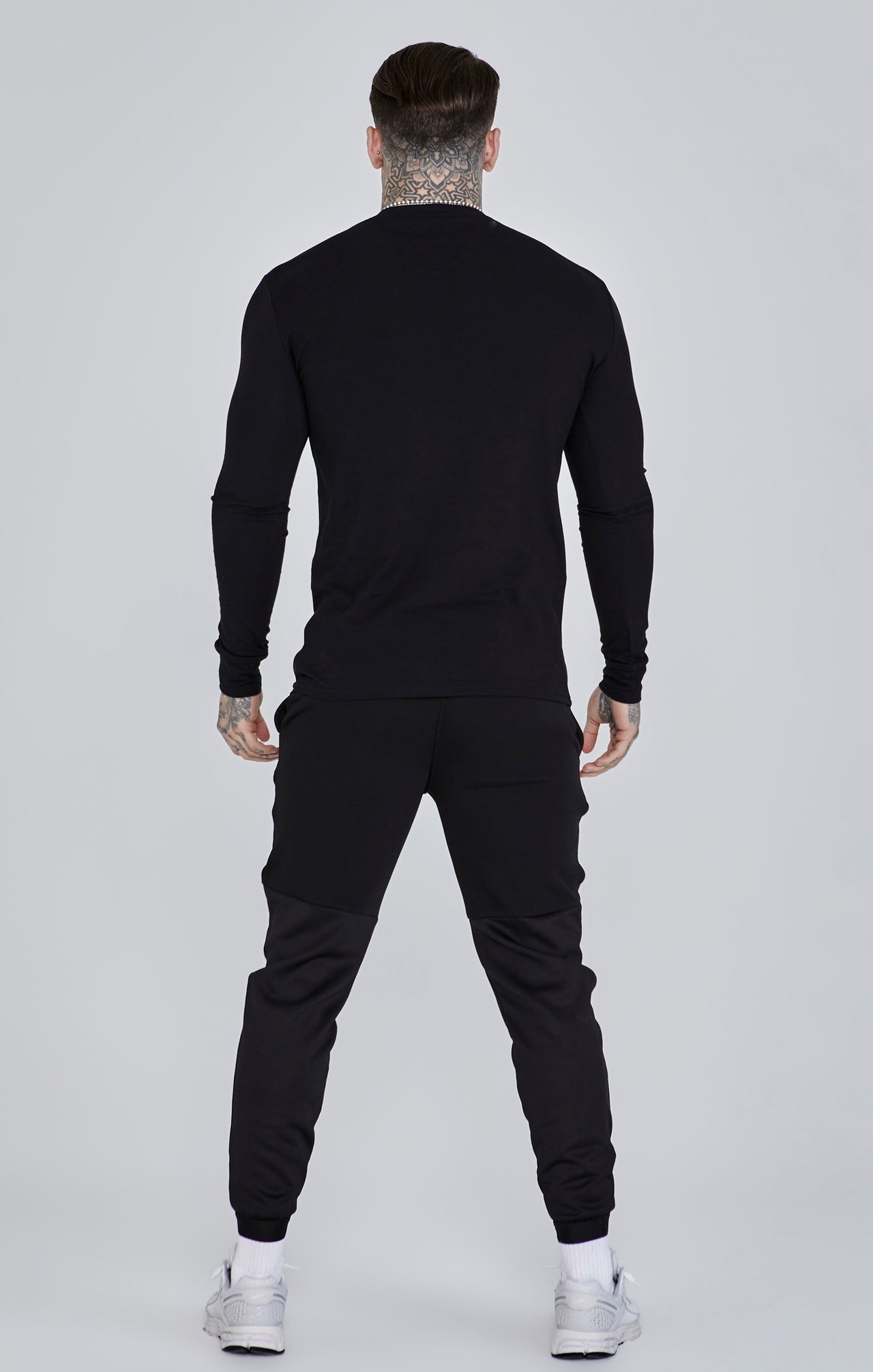 SIKSILK koszulka z długim rękawem Long Sleeve T-Shirt SS-27094 czarny L