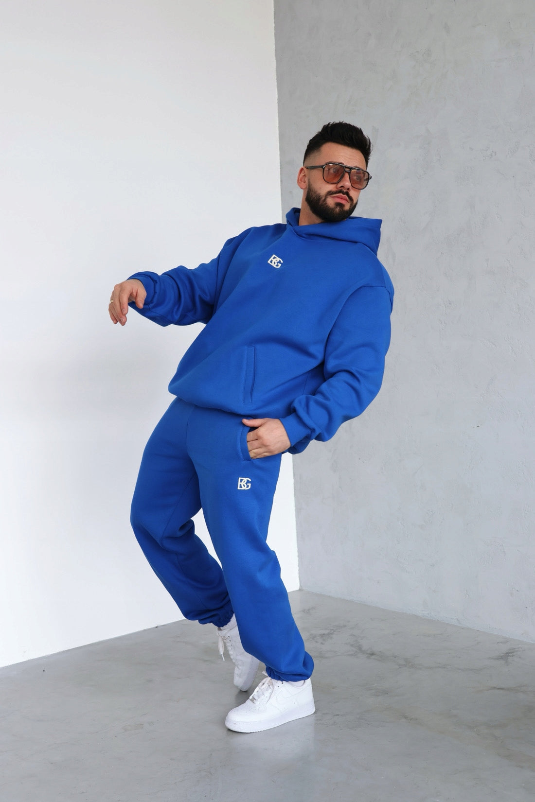 BRANDENBURG COUTURE dresy męskie DRES MĘSKI BG BENNY niebieski rozmiar M