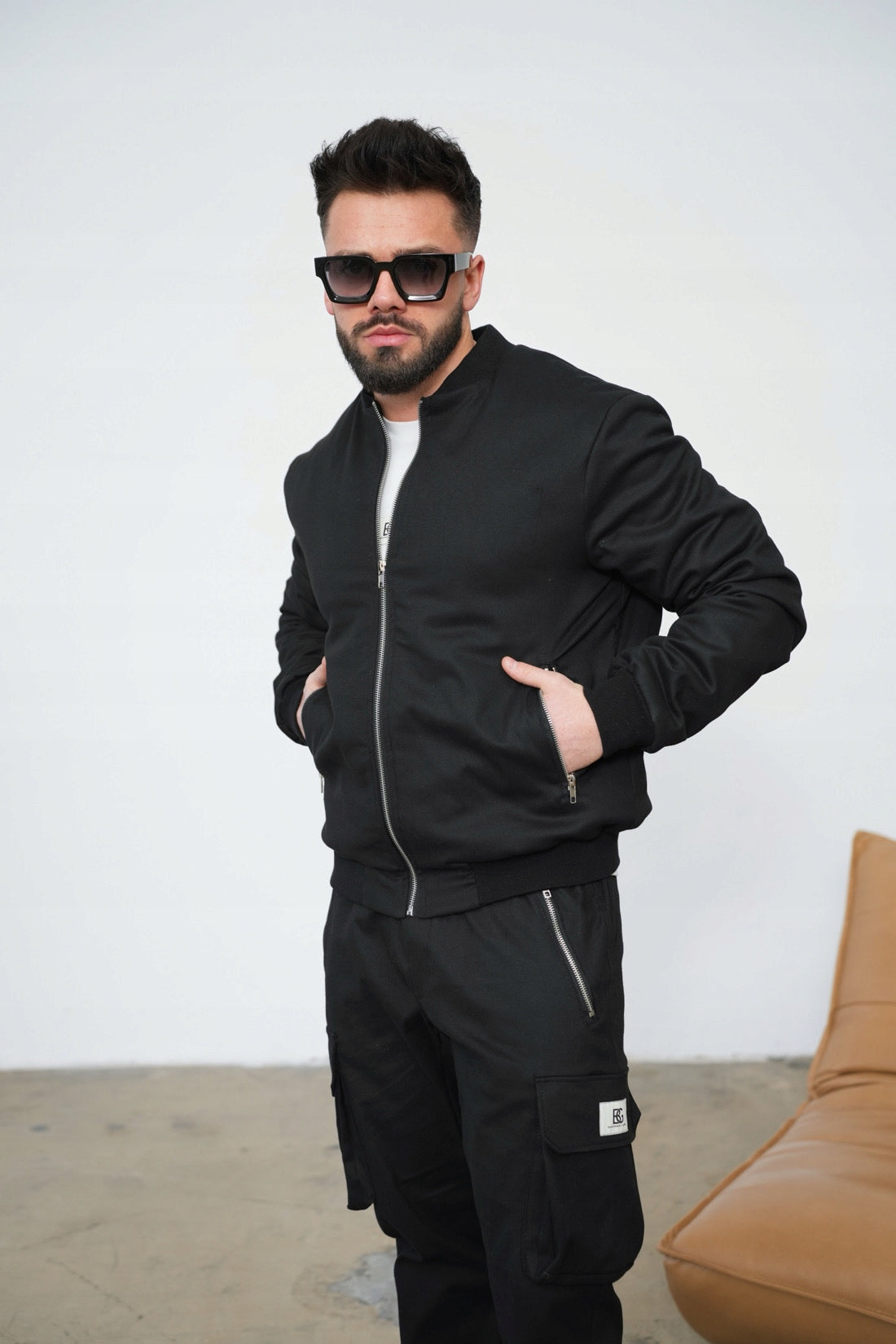 Brandenburg Couture KURTKA MĘSKA BG REPEAT | CZARNY rozmiar L