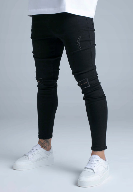 SIKSILK Spodnie Jeansy męskie czarne Skinny Jeans SS-28640 rozmiar 36 XL