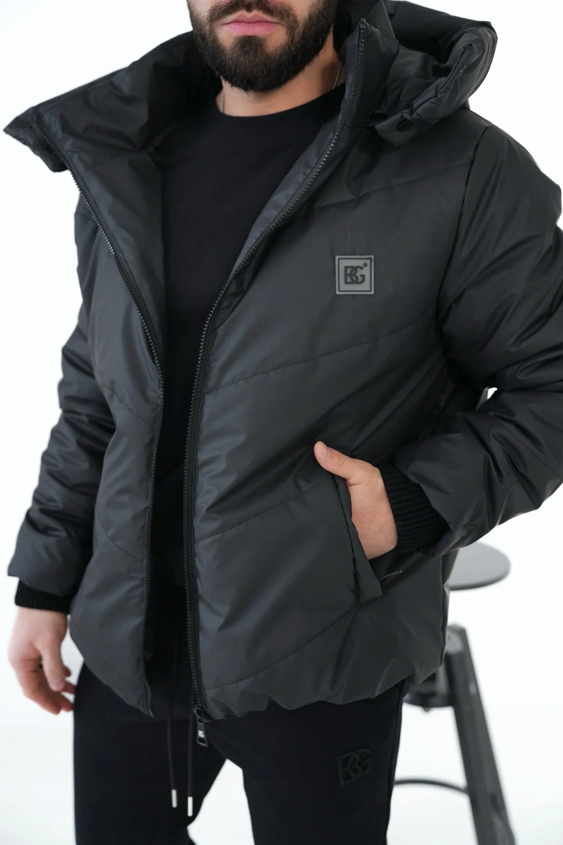 BRANDENBURG COUTURE kurtka męska pikowana KURTKA BG WINTER rozmiar L