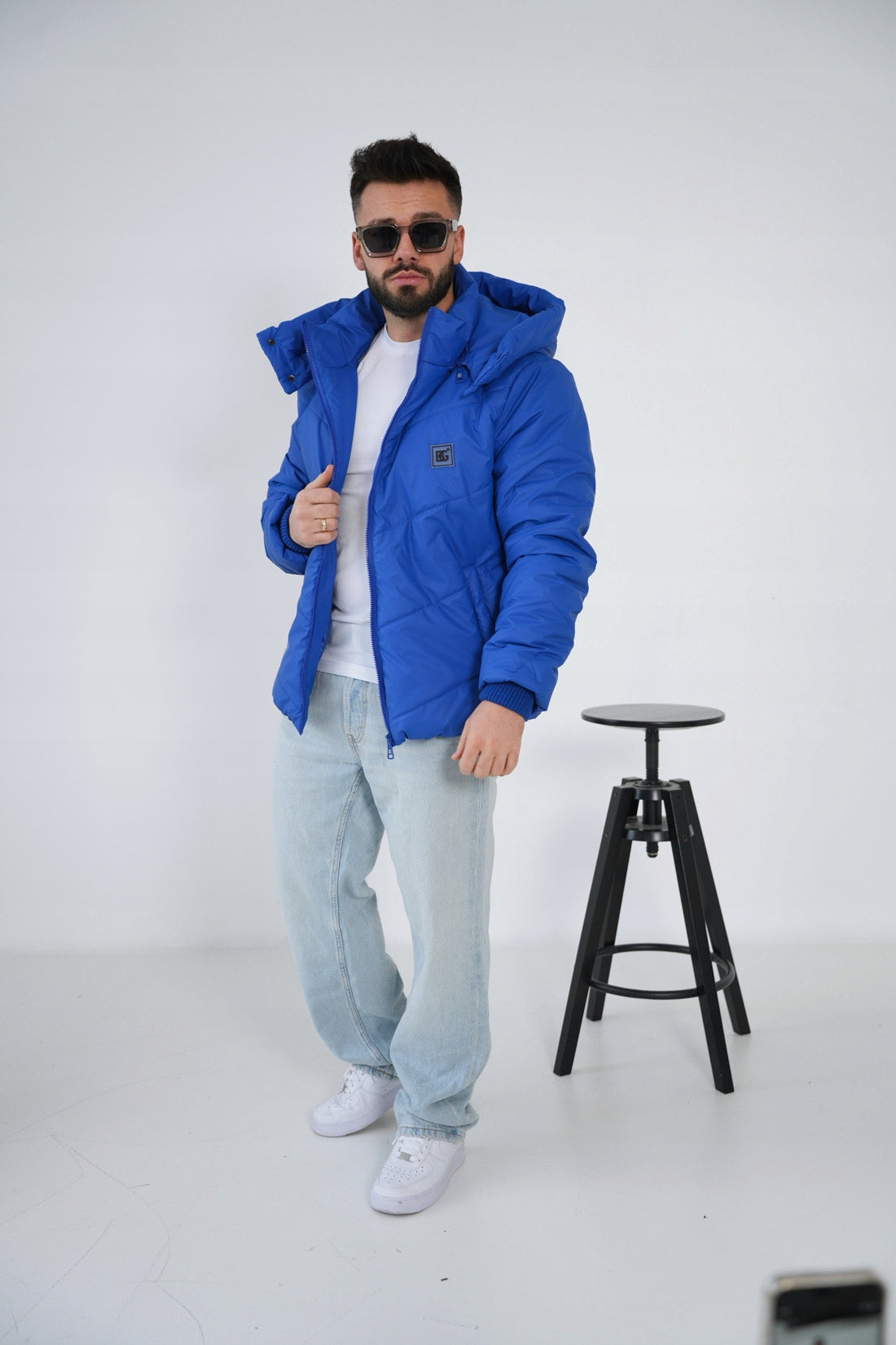 BRANDENBURG COUTURE Kurtka męska zimowa BG Winter niebieska chaber rozm. M
