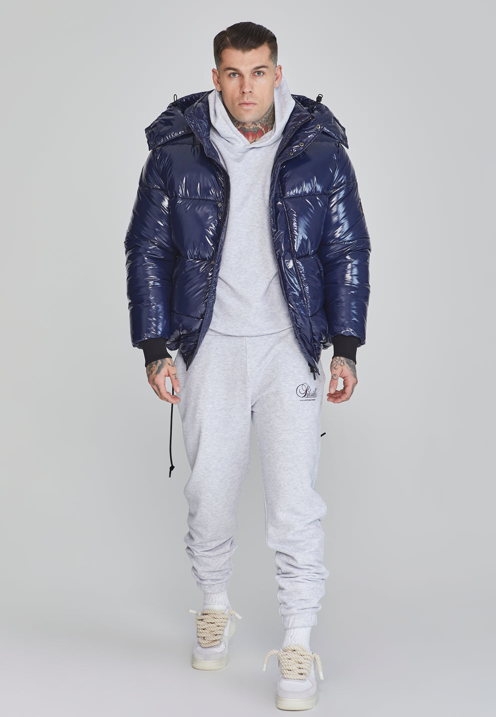 SIKSILK Kurtka męska niebieska SikSilk Puffer Jacket SS-26730 rozmiar L