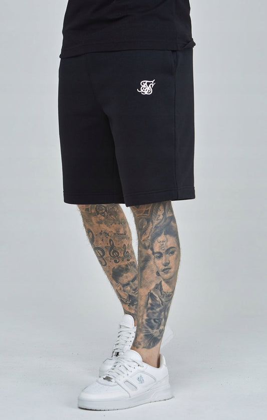 SIKSILK krótkie spodenki męskie czarne SS-24867 rozmiar XXL