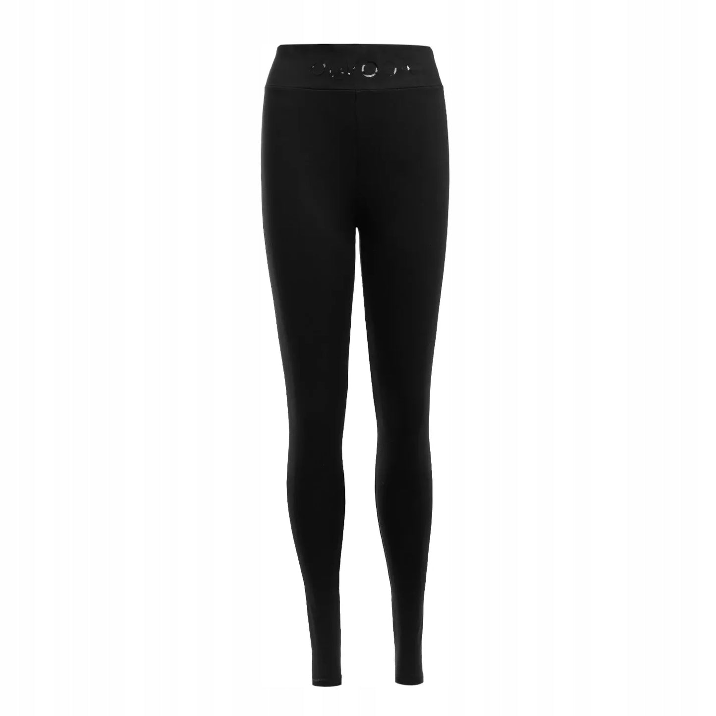 Legginsy damskie z wysokim stanem OLAVOGA REFLECTION - Czarny Rozmiar: XS