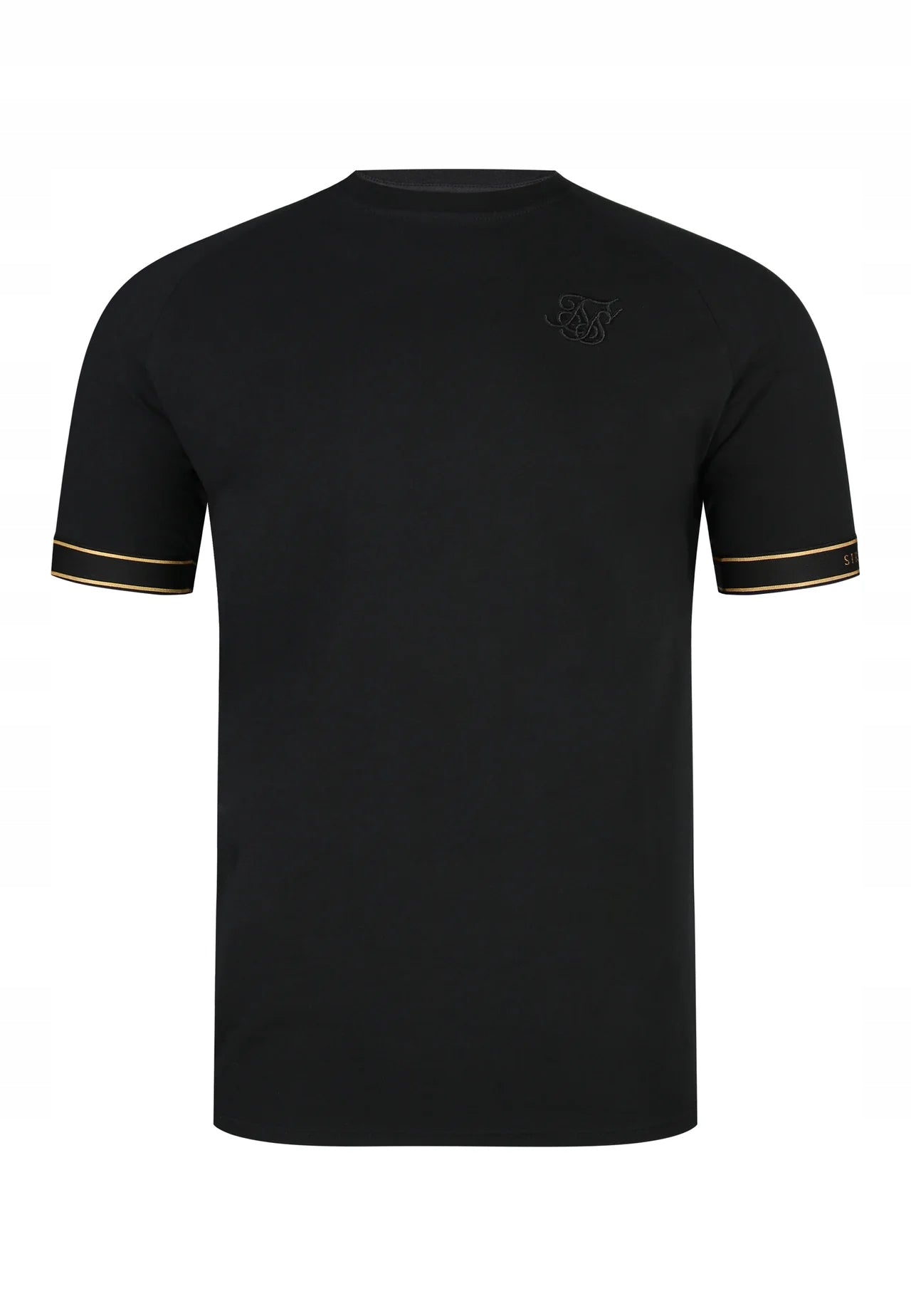 SIKSILK T-shirt męski czarny SS-28219 Tech T-shirt rozmiar M PREMIUM