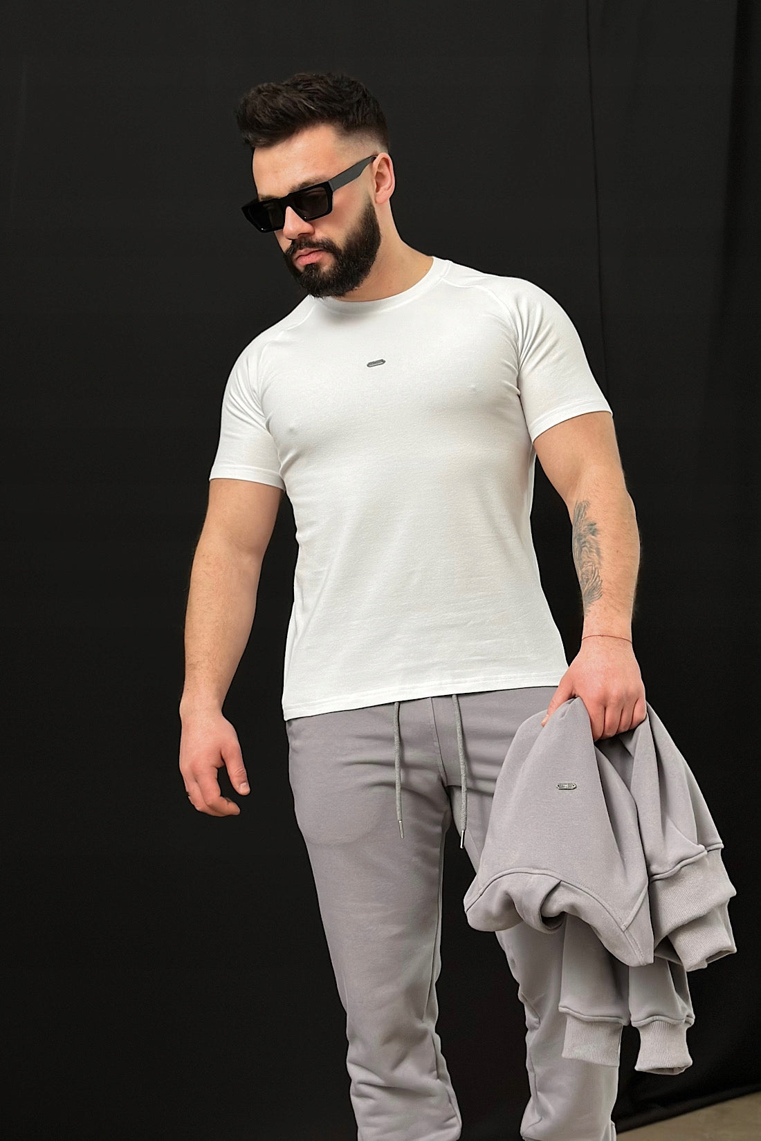 T-SHIRT Męski BG BLADE Biały Brandenburg rozmiar M