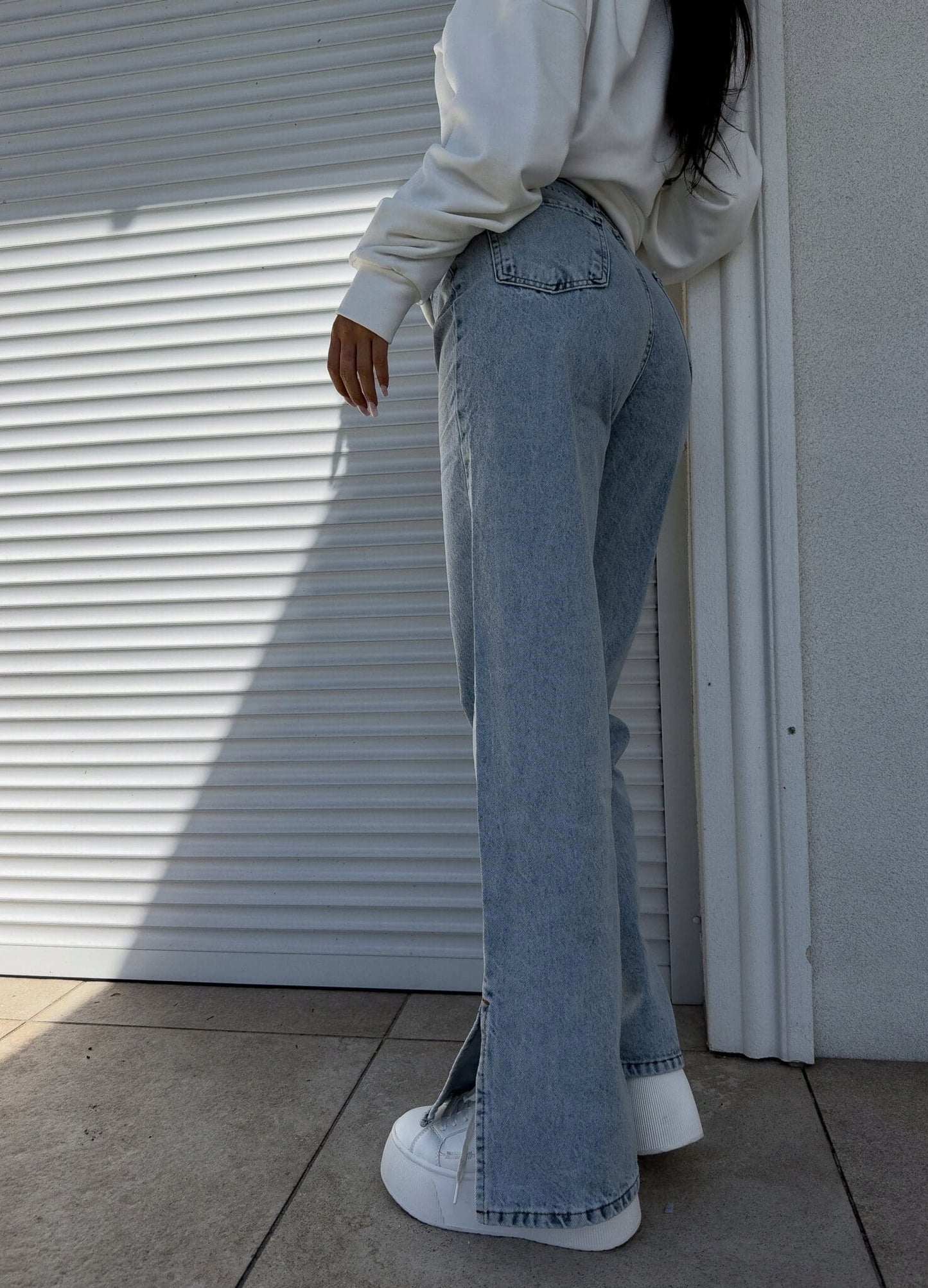 Spodnie Jeansy FLARED - dark jeans By Me rozmiar M