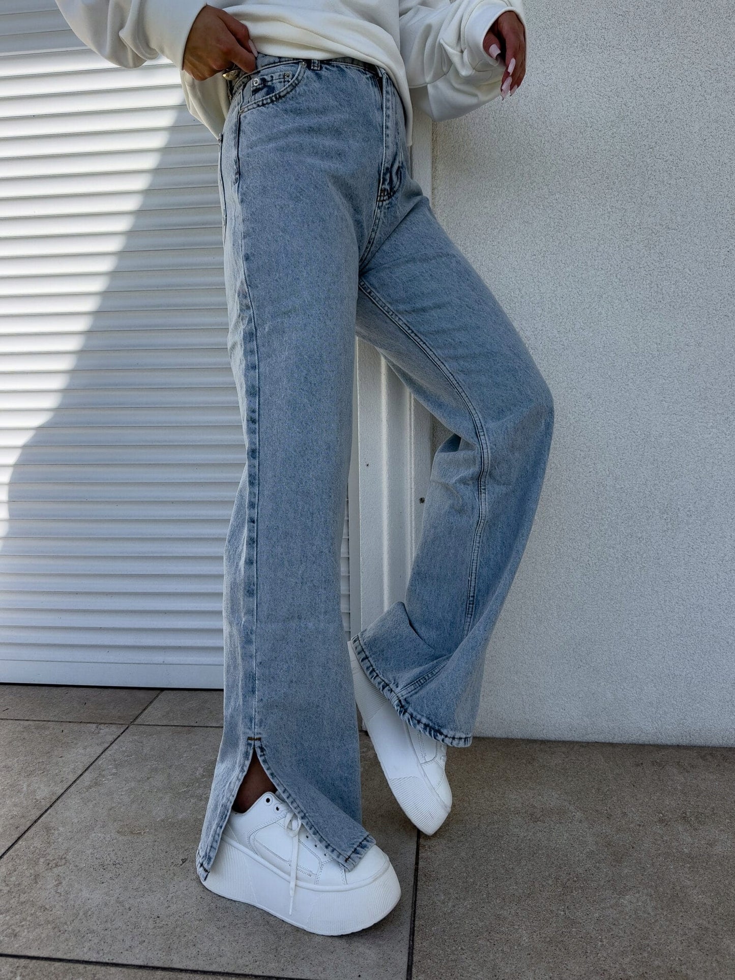 Spodnie Jeansy FLARED - dark jeans By Me rozmiar M