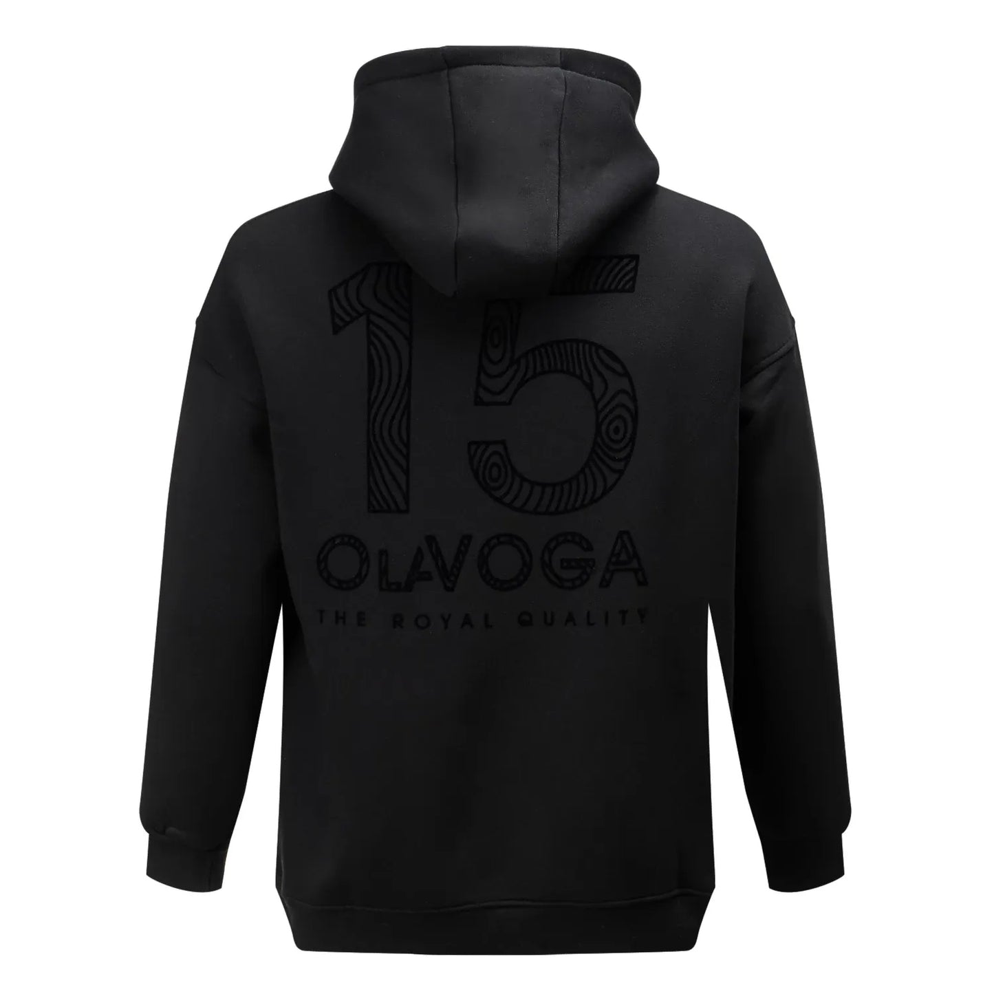 Bluza męska kangurka OLAVOGA Men VITREGNO - Czarny (Rozmiar: S)