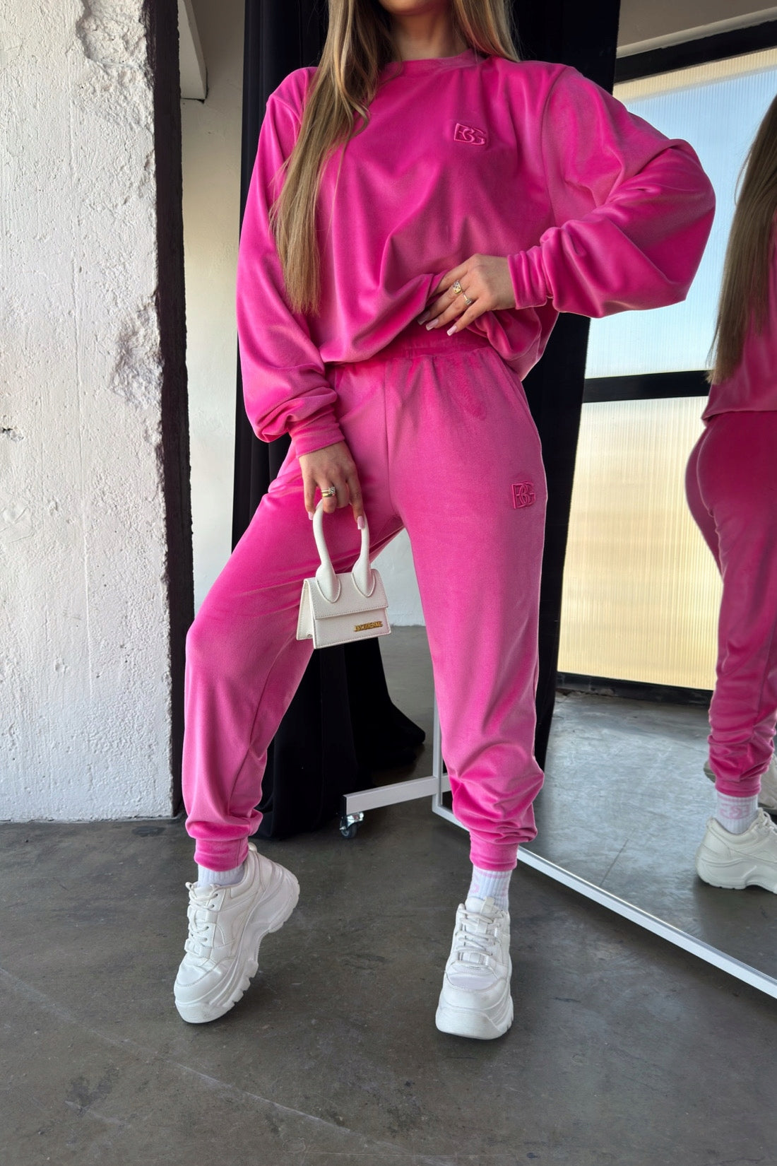 DRES DAMSKI BG MIA FUKSJA WELUROWY BRANDENBURG ROZMIAR L