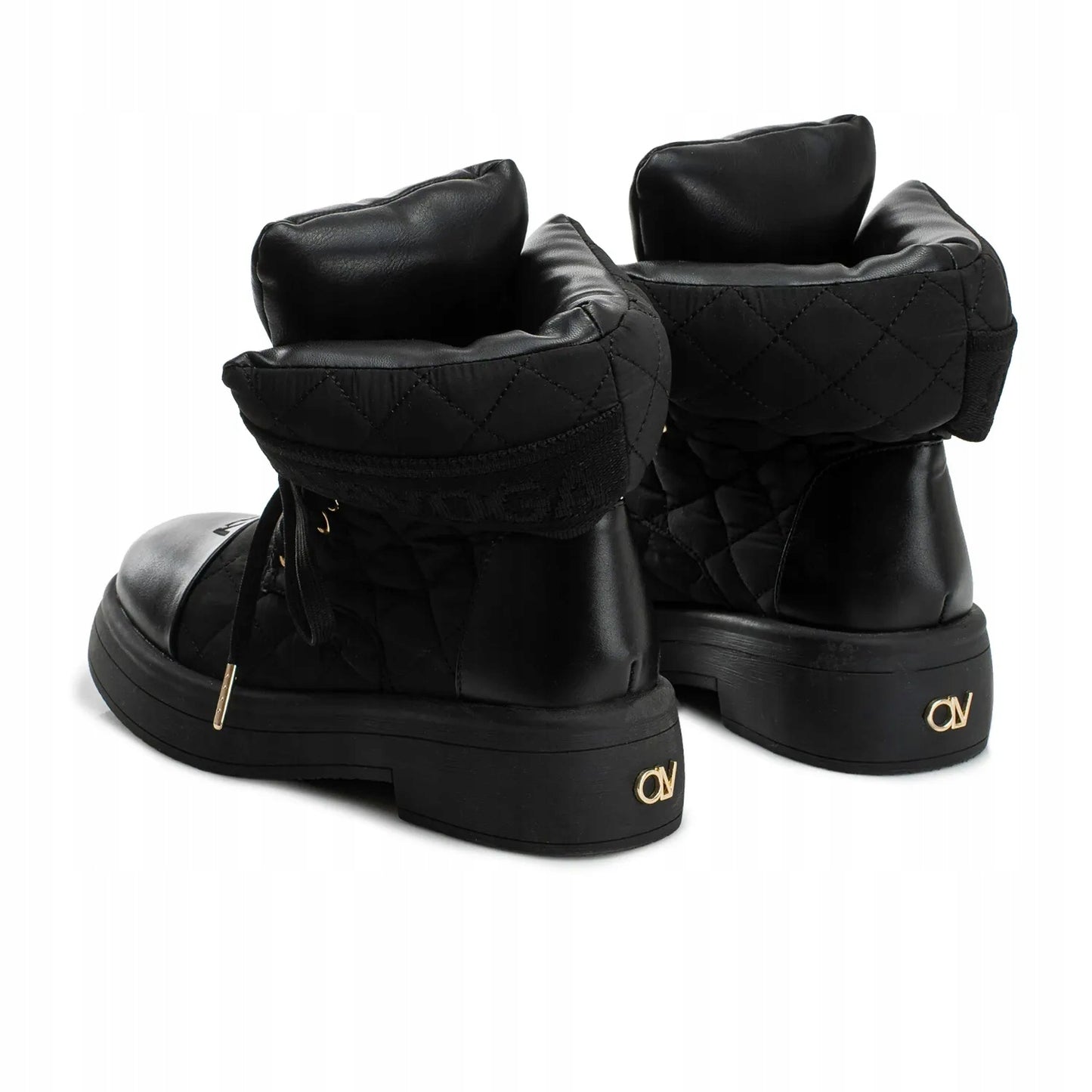 Buty damskie z miękką cholewką OLAVOGA BADDIE - Czarny (Rozmiar: 38)