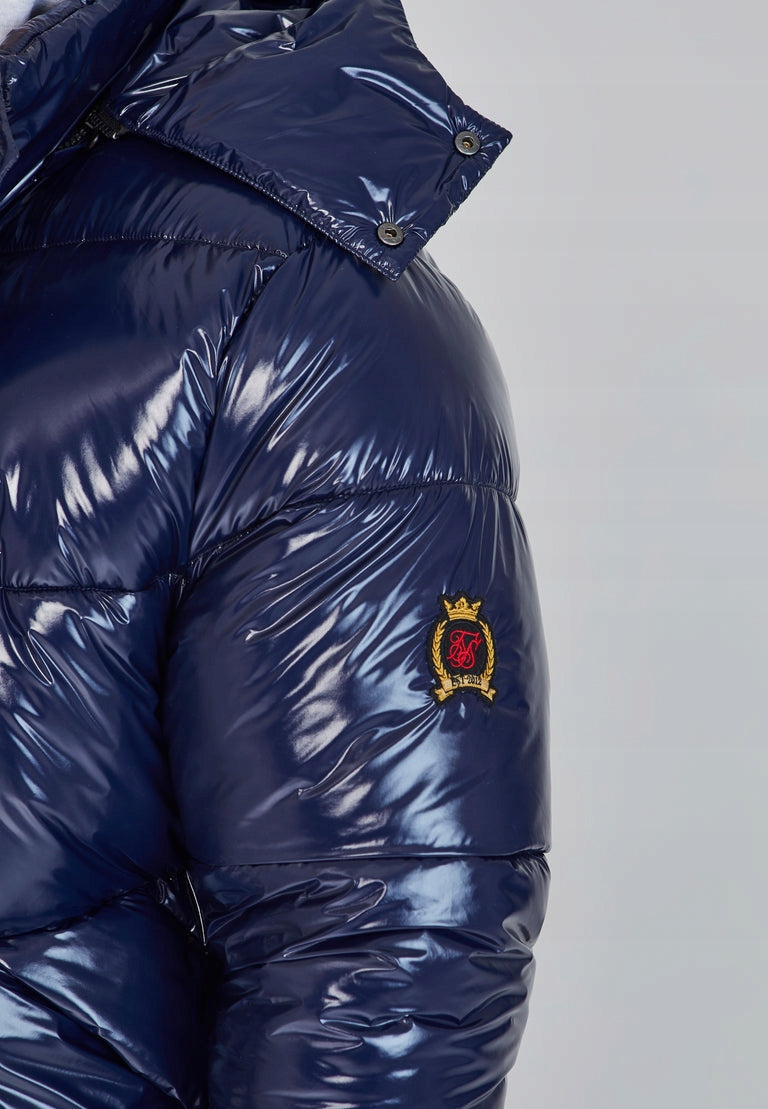SIKSILK Kurtka męska niebieska SikSilk Puffer Jacket SS-26730 rozmiar L