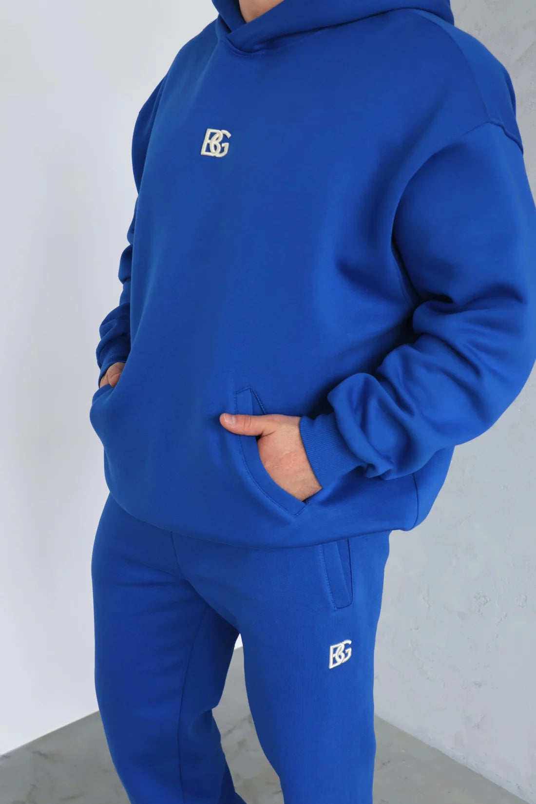 BRANDENBURG COUTURE dresy męskie DRES MĘSKI BG BENNY niebieski rozmiar M