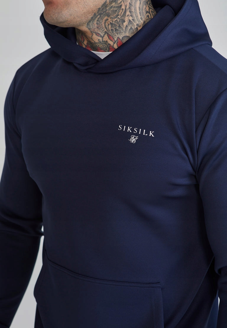 SIKSILK bluza dresowa niebieska SS-26416 Essentials Poly Hoodie S