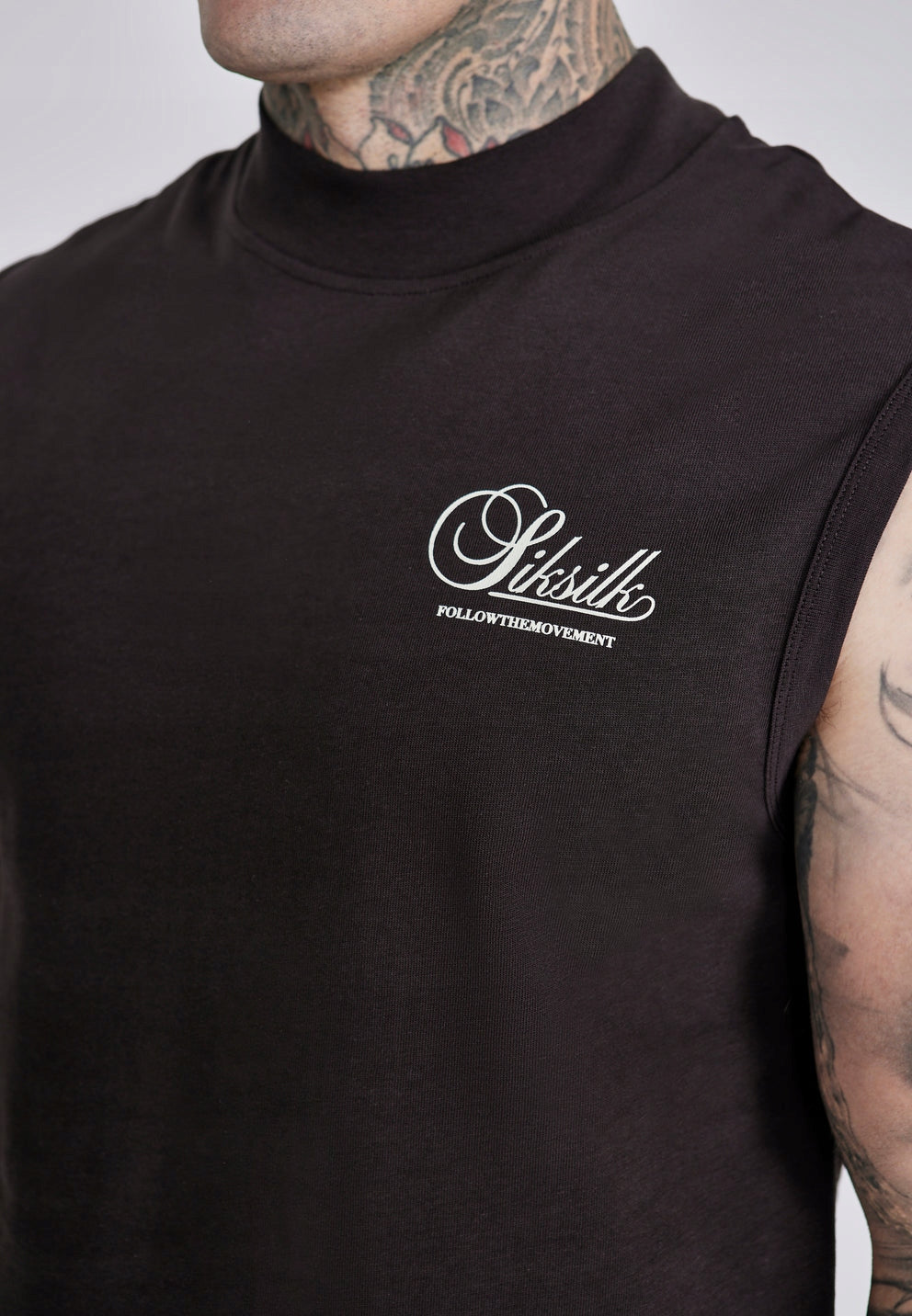SIKSILK koszulka bez rękawów podkoszulka T-shirt SS-27159 rozmiar M